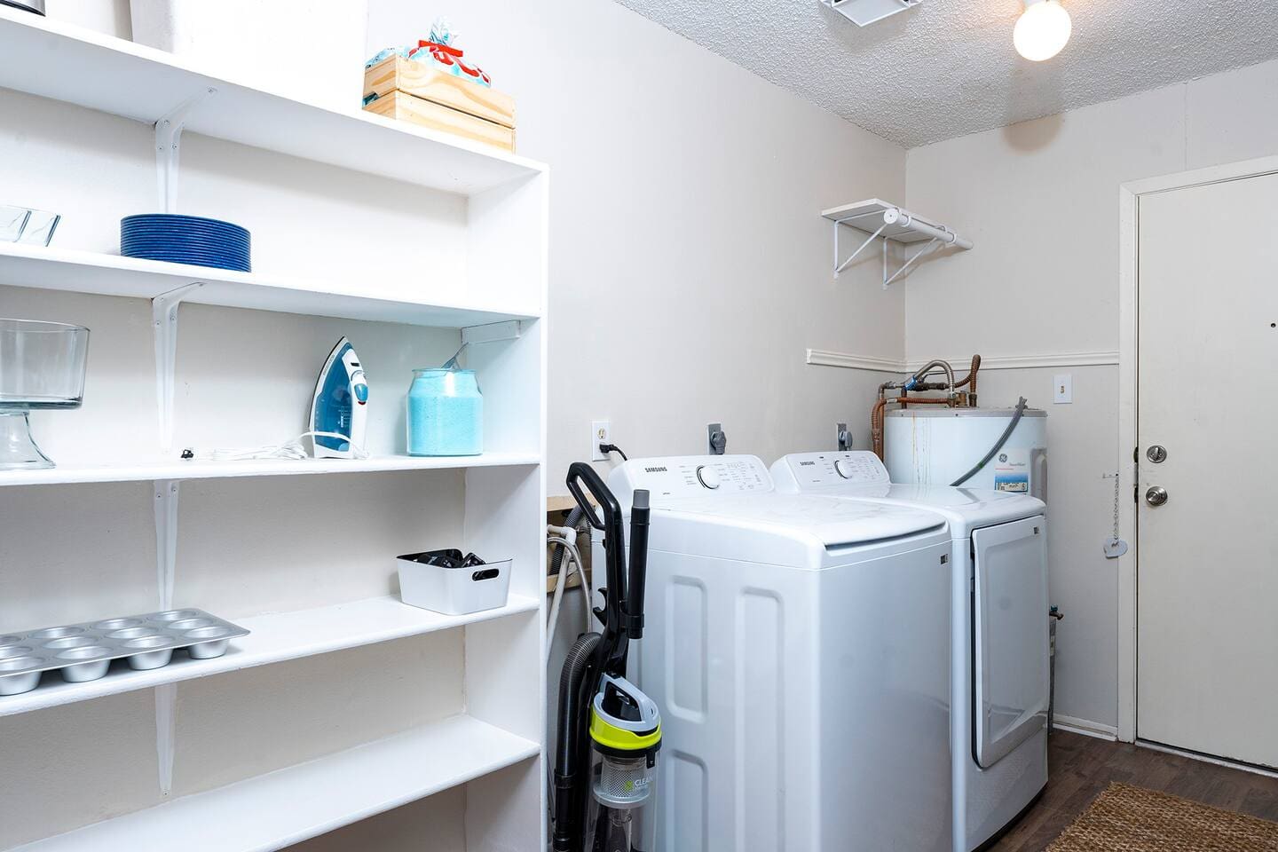 Take home a suitcase full of clean clothes.