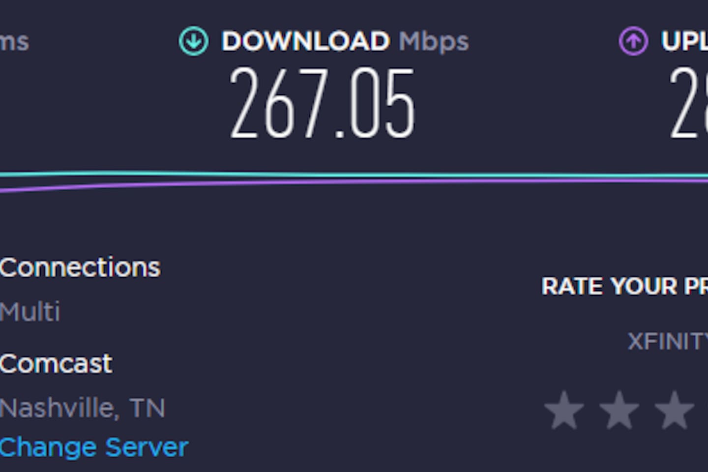 Fast internet! For all your business or streaming needs. 