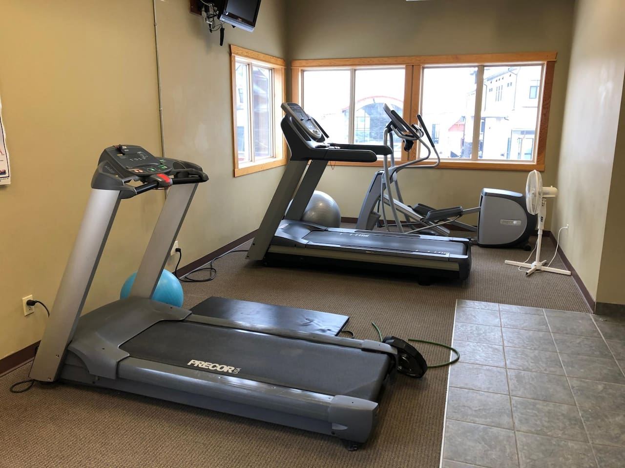 Exercise Room on at the complex, free card access  for guests. 