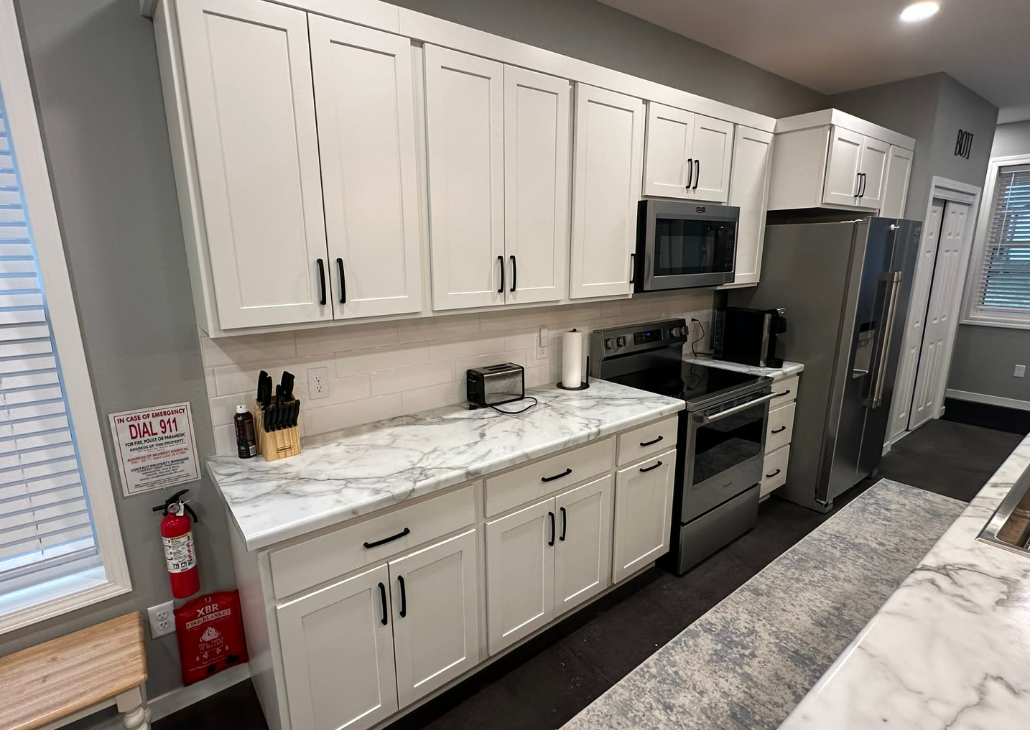 Plenty of back counter space to put your belongings on.