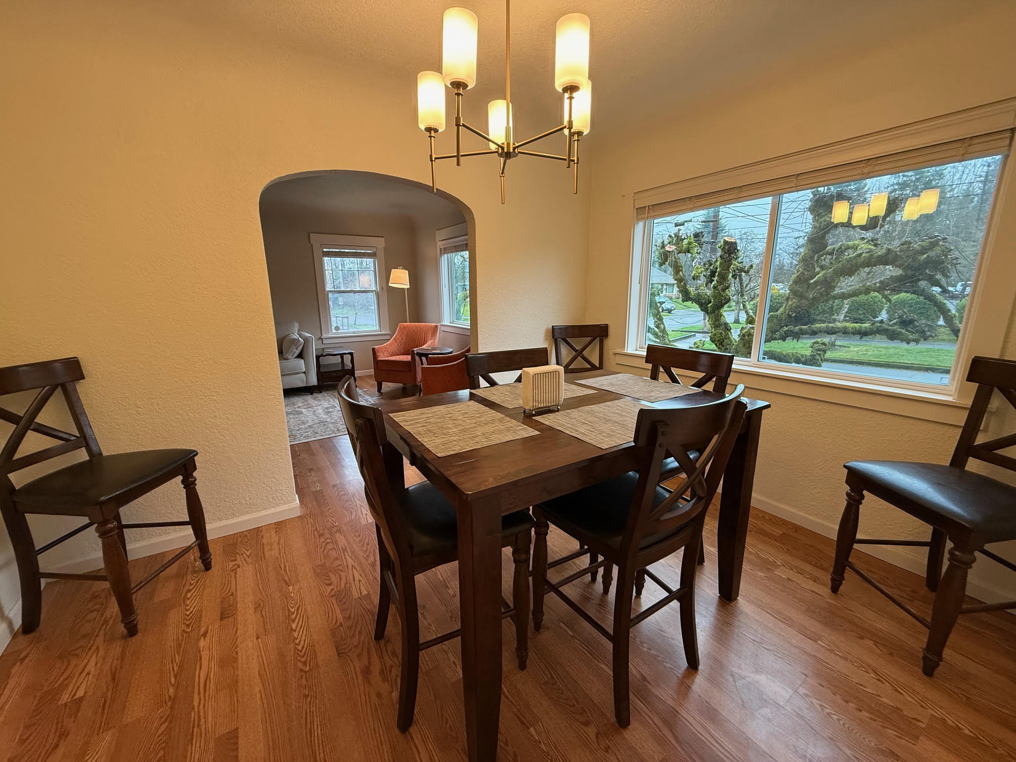 Dining room with table to expand to seat 8