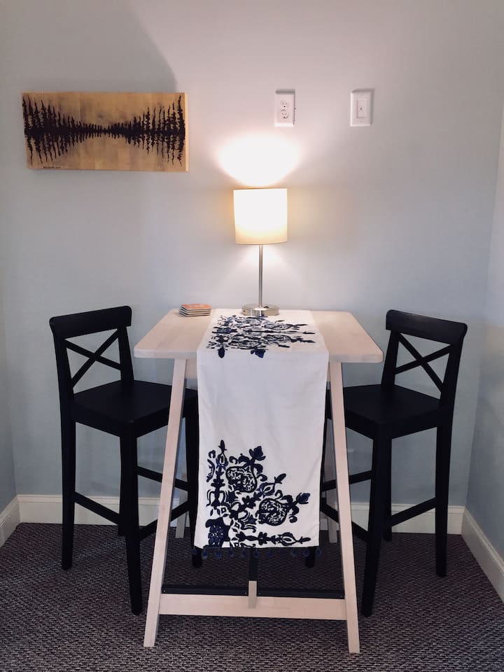 Upstairs 2 person dining table