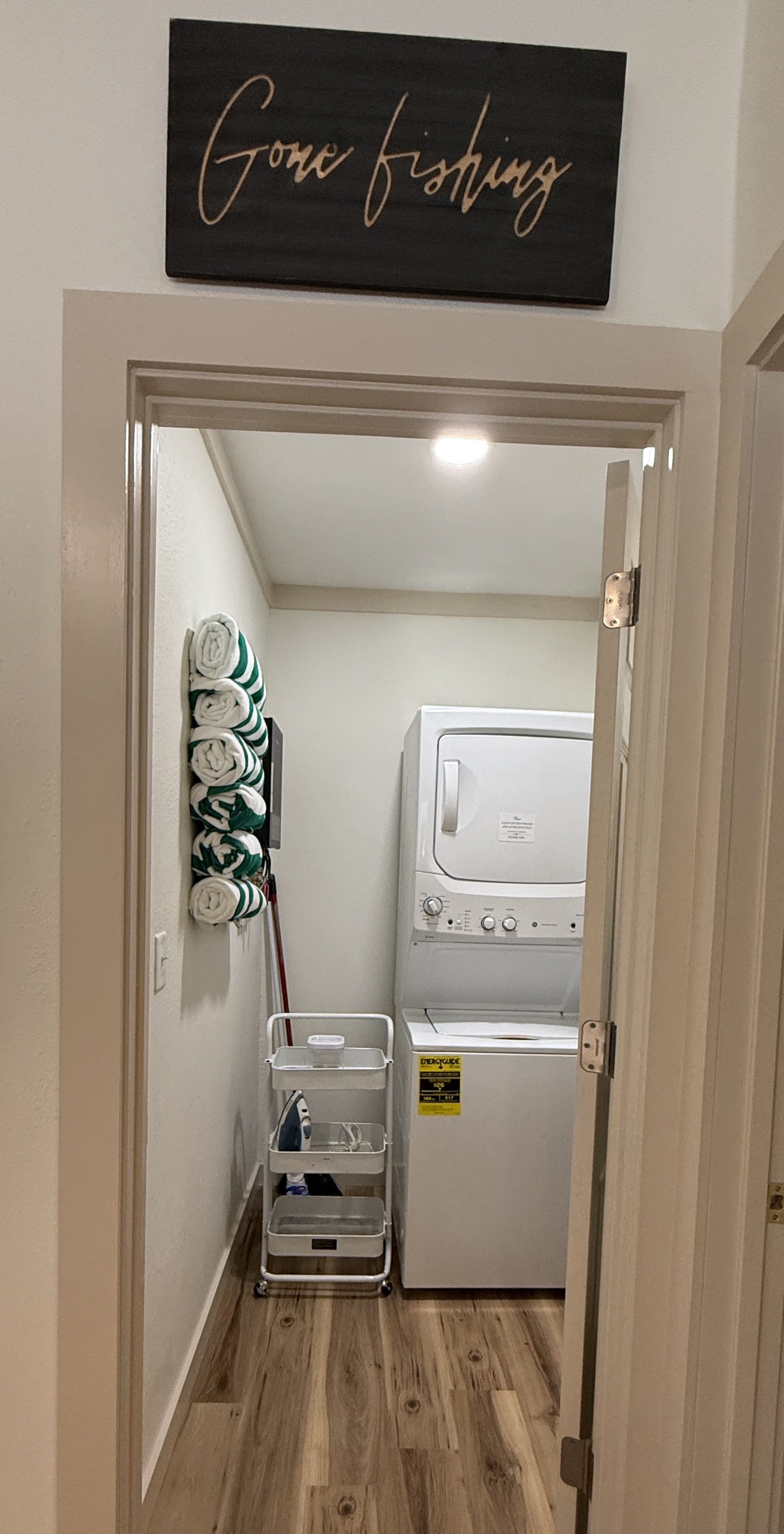 On site full size washer & dryer