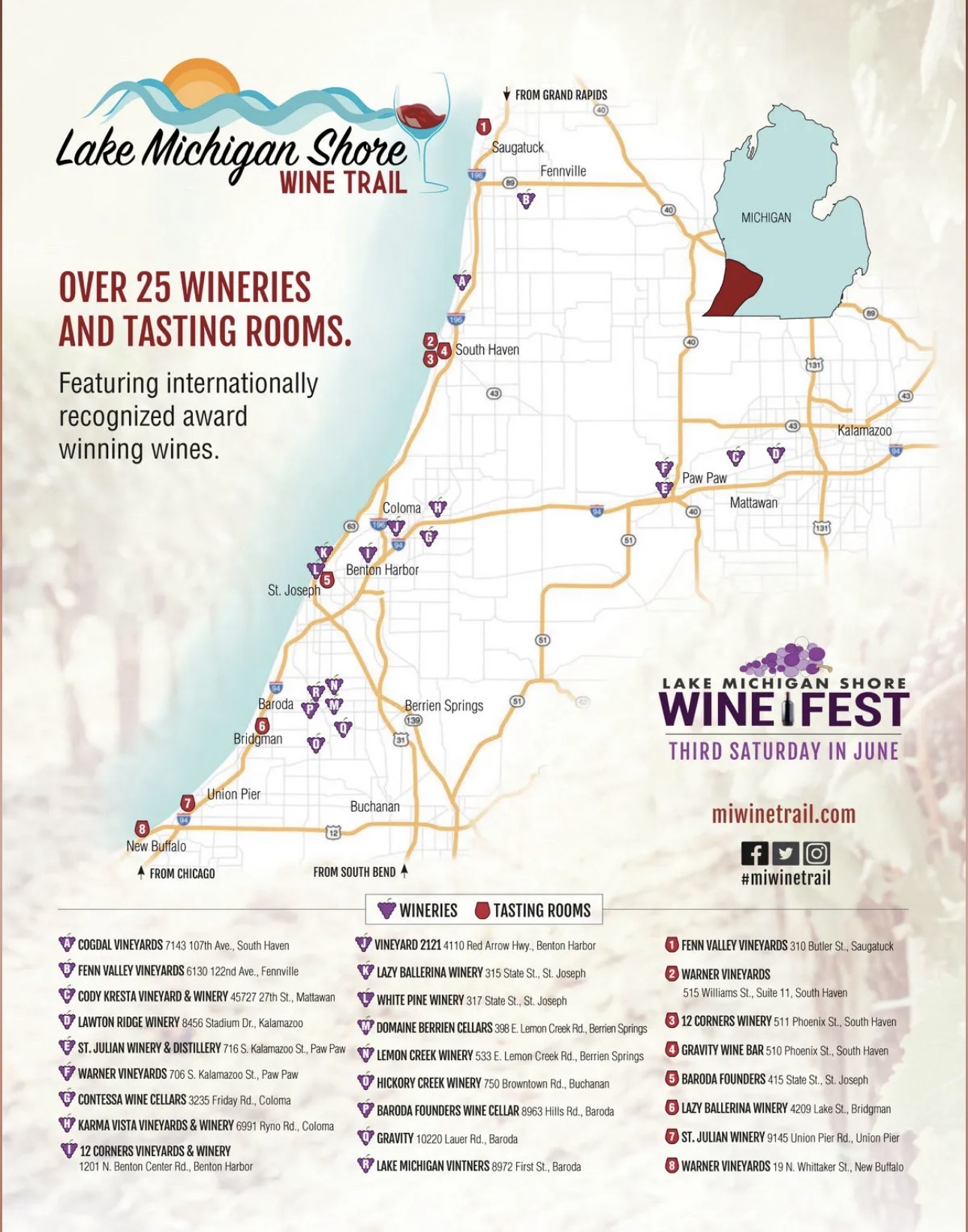 Local wineries: please drink responsibly & have a designated driver.