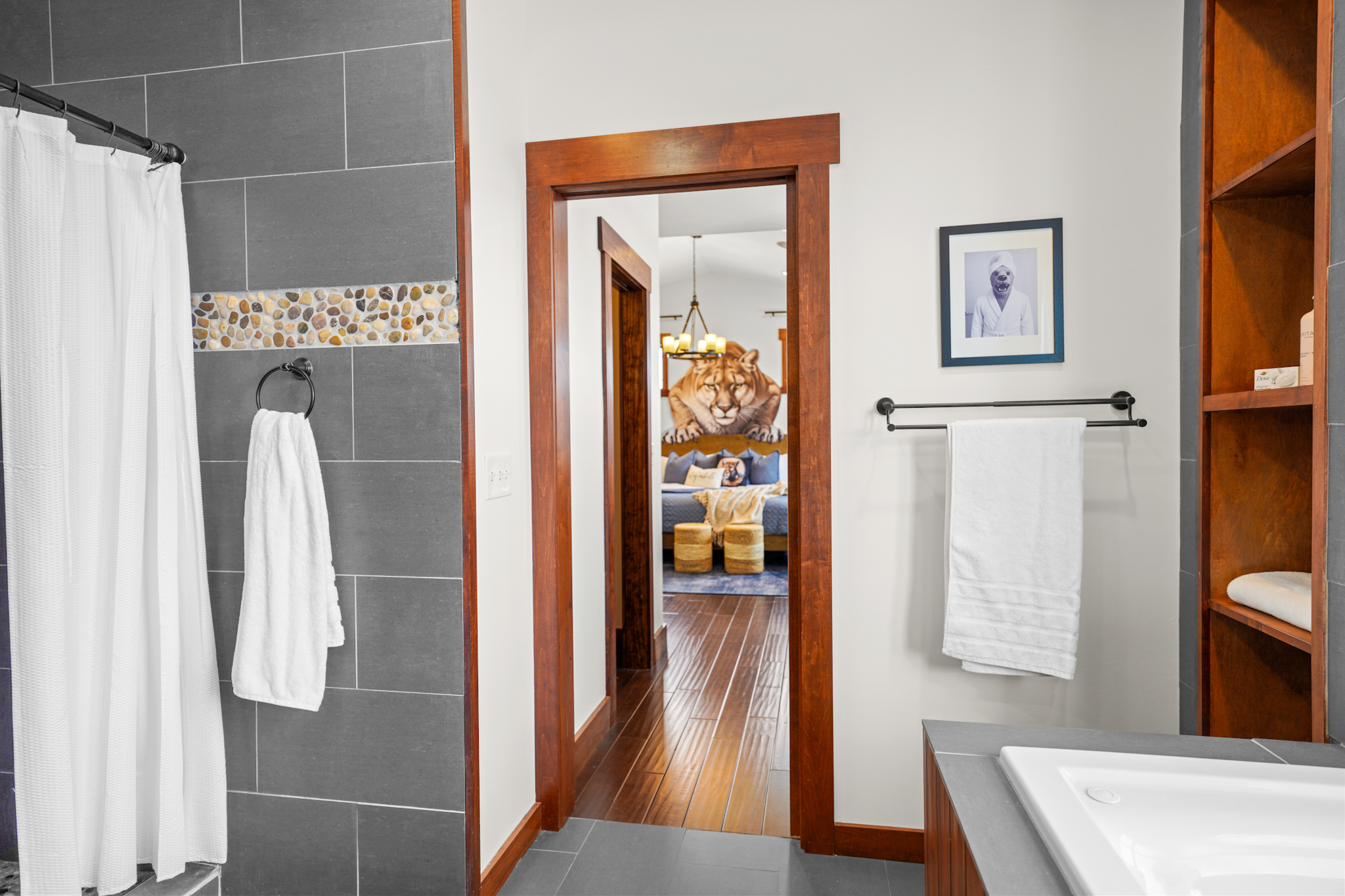 Private ensuite bathroom connected to the primary bedroom for added convenience and privacy.