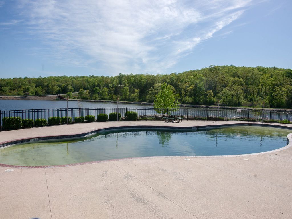 One of two community pools!