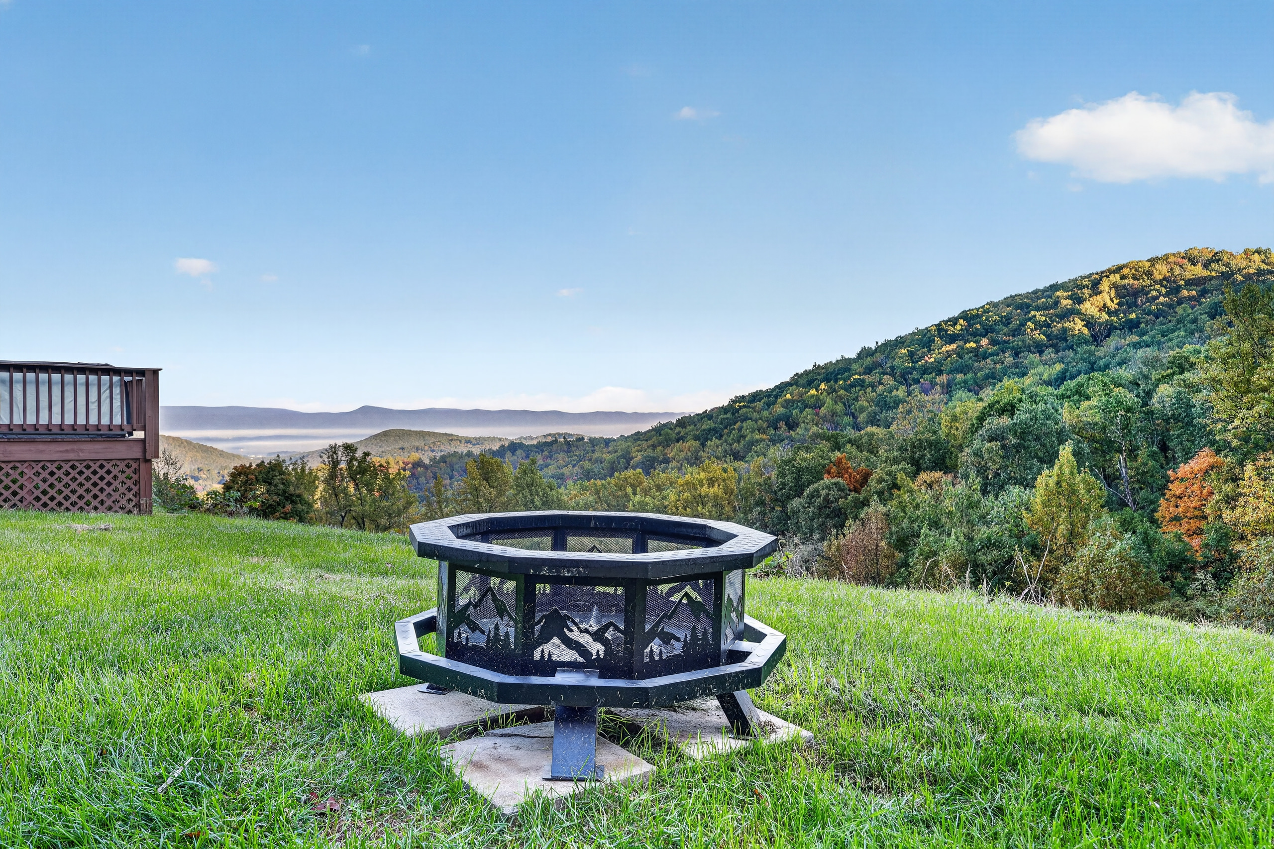 The endless views from the back yard fire pit.