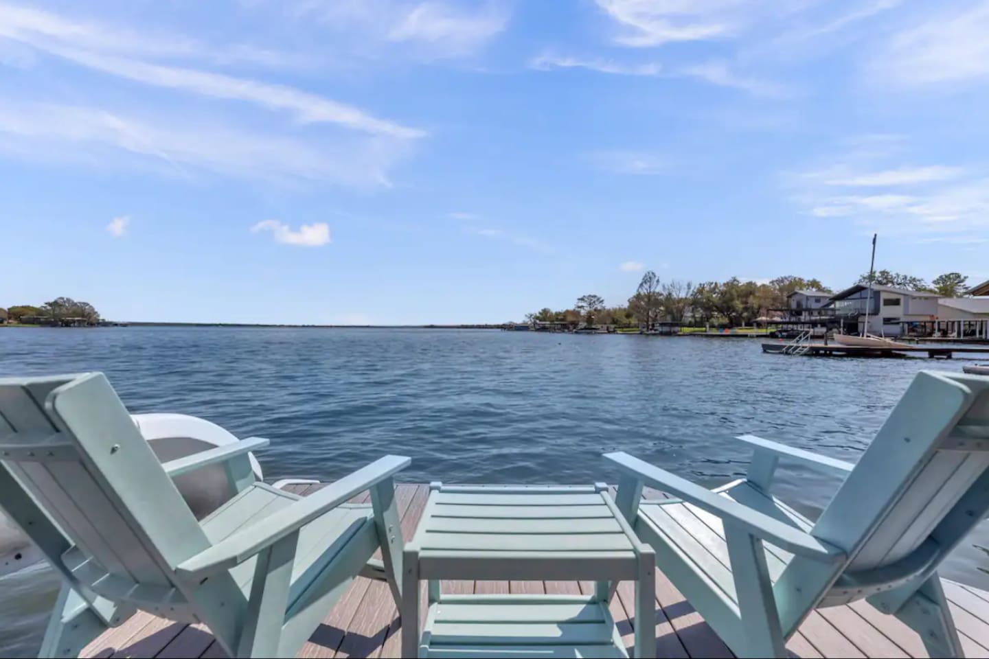 View from lower level boat dock