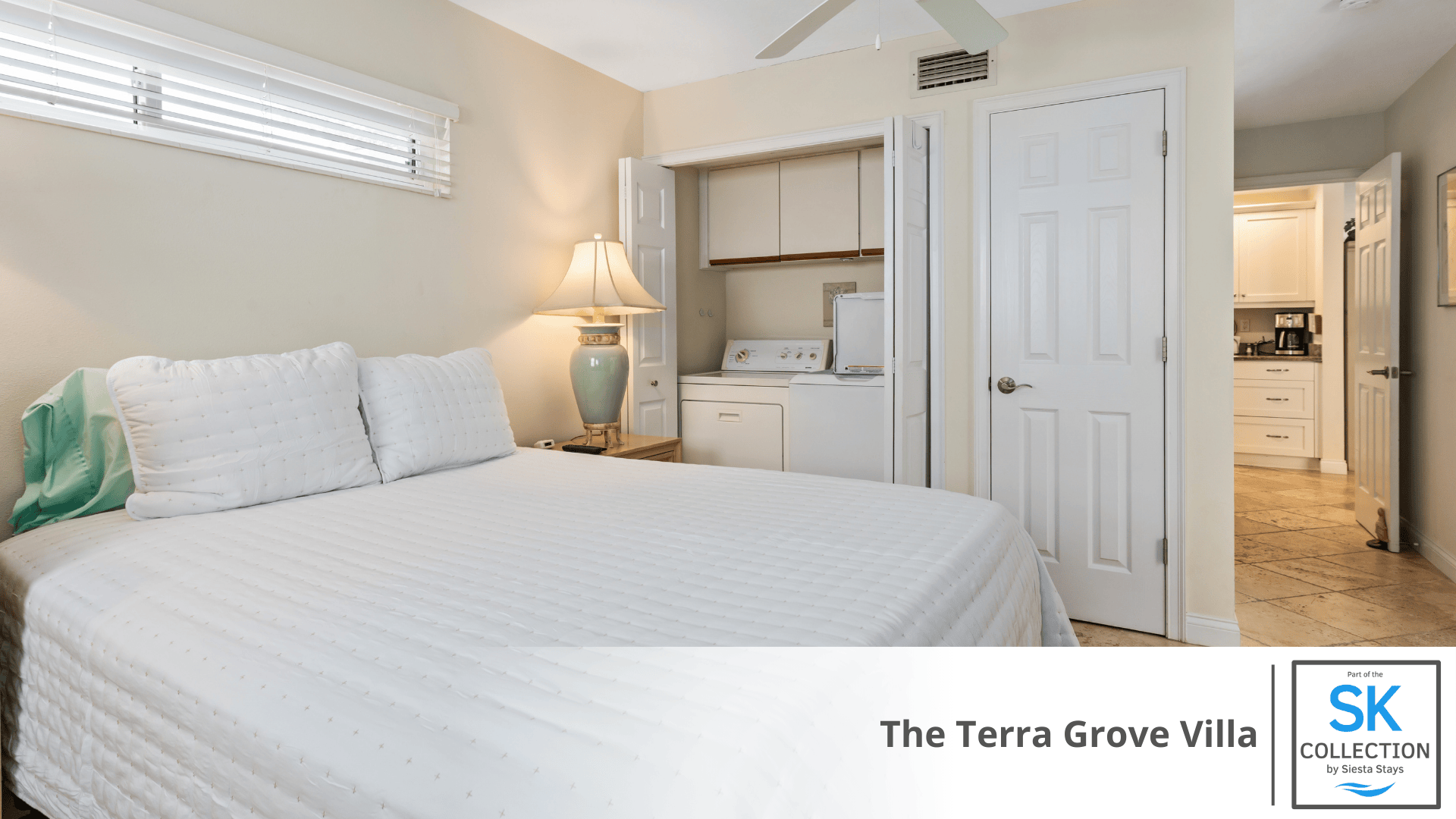 Queen Bedroom w/Laundry Area