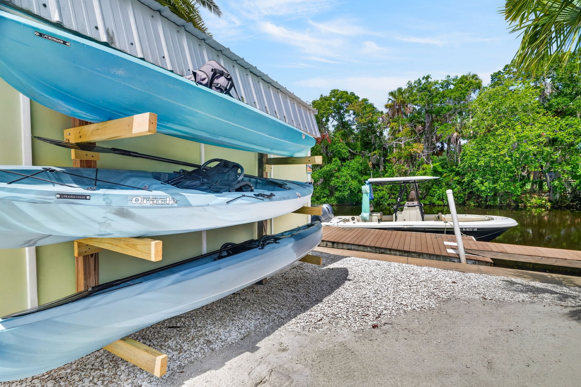 Kayak storage rack