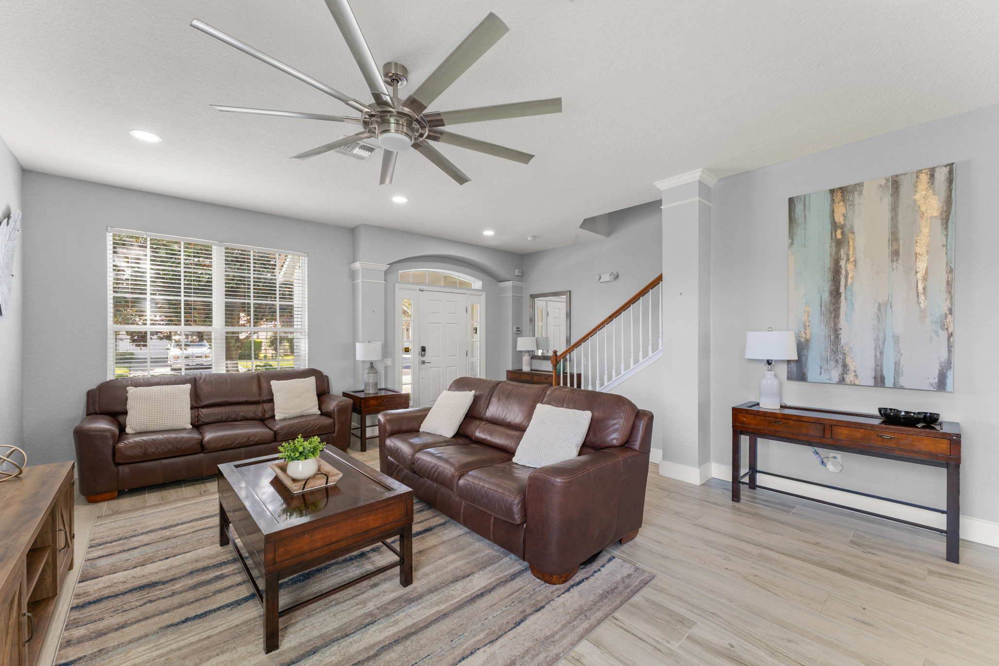 Entrance and Living Room