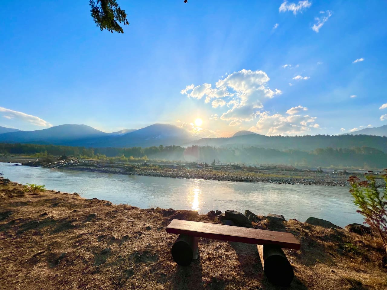Cowlitz River, just South of our driveway.