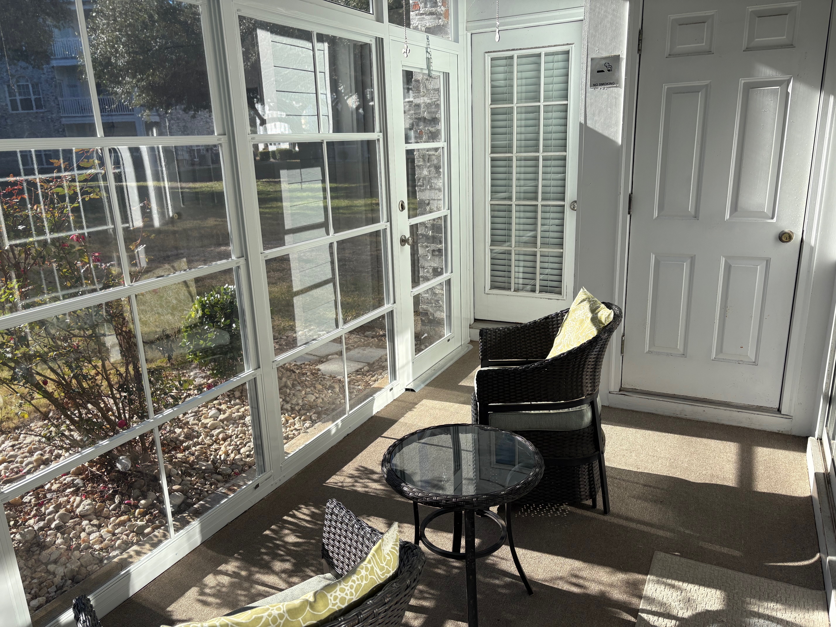 Screen Door off Back Porch