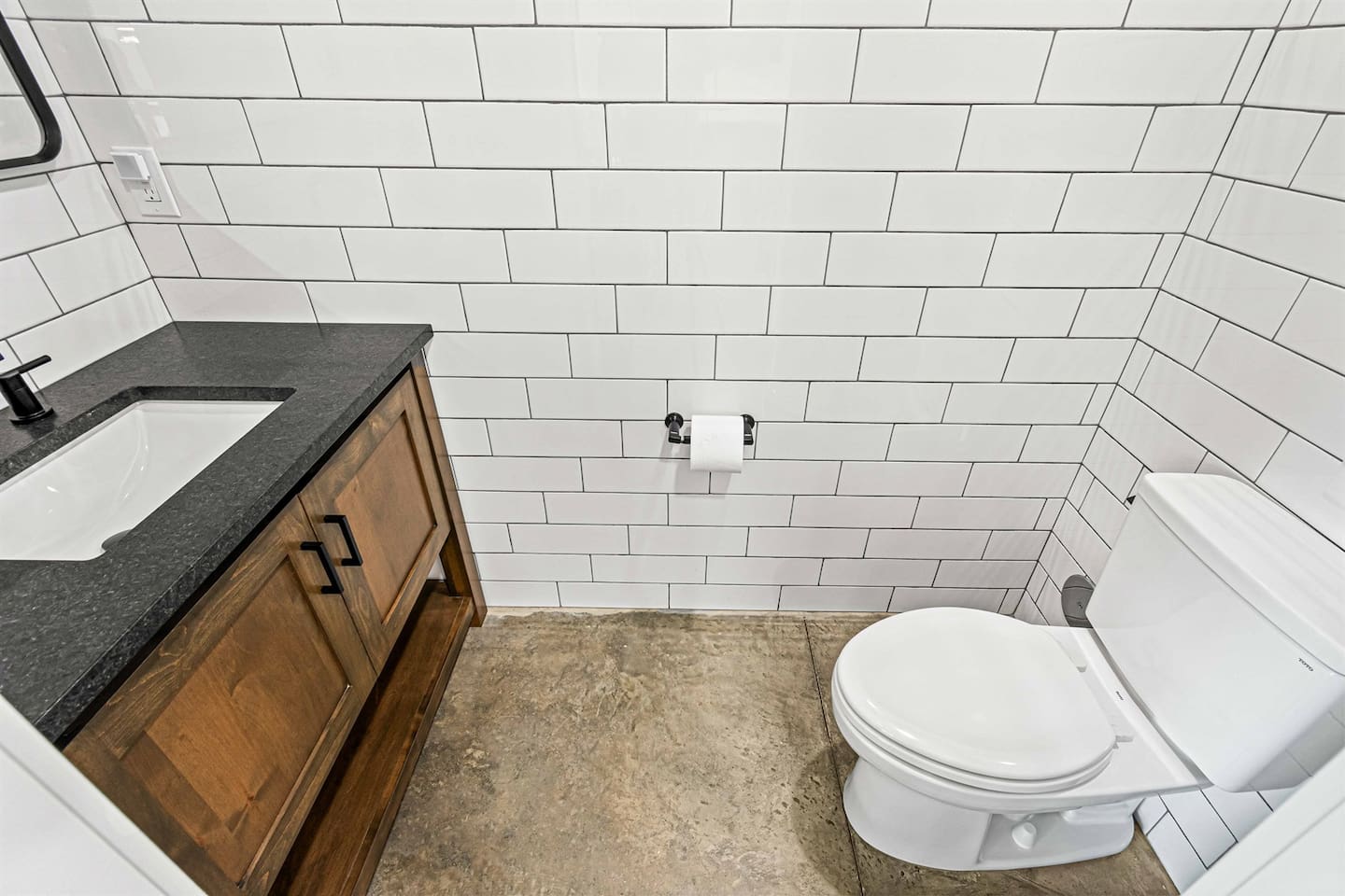 Half bath downstairs.