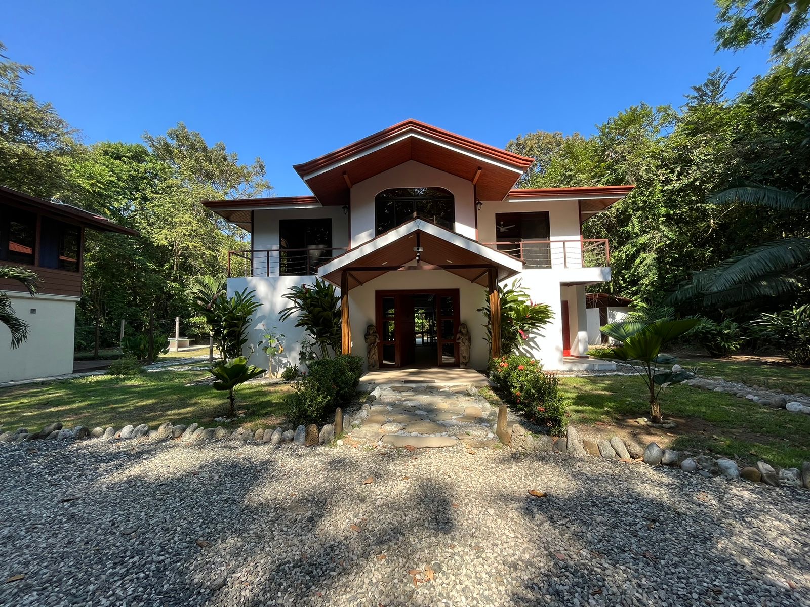 Casa Sirena is a gated private villa. This is the main entrance.