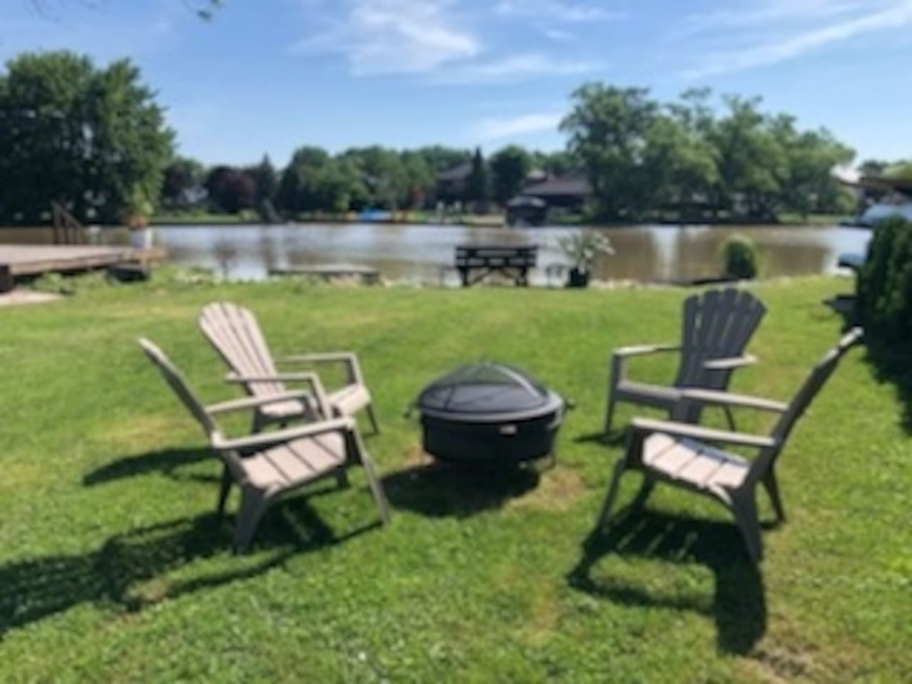 Fire pit available on site.  Firewood not included. 