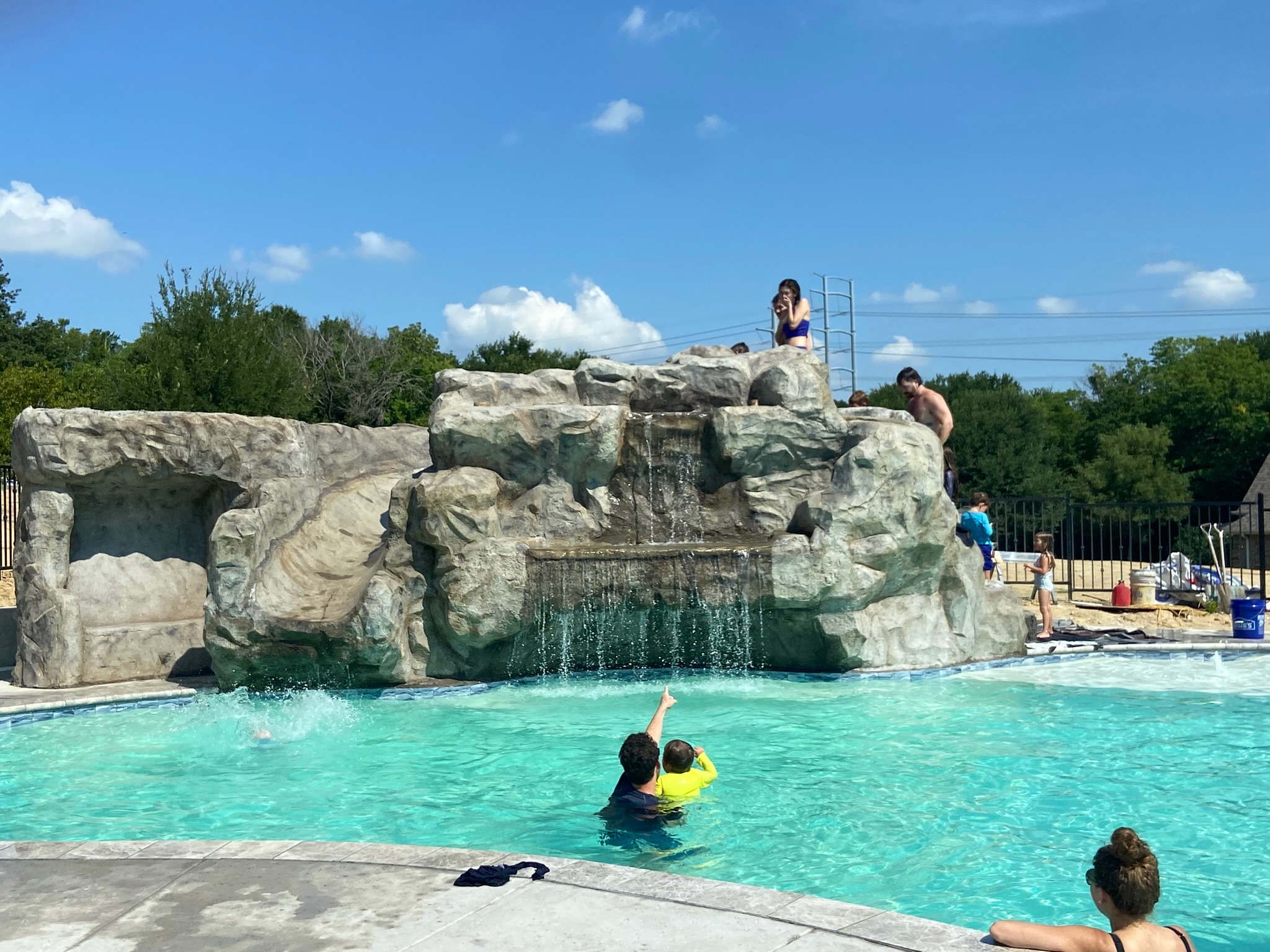 Exciting water slide, fun for kids and kids-at-heart