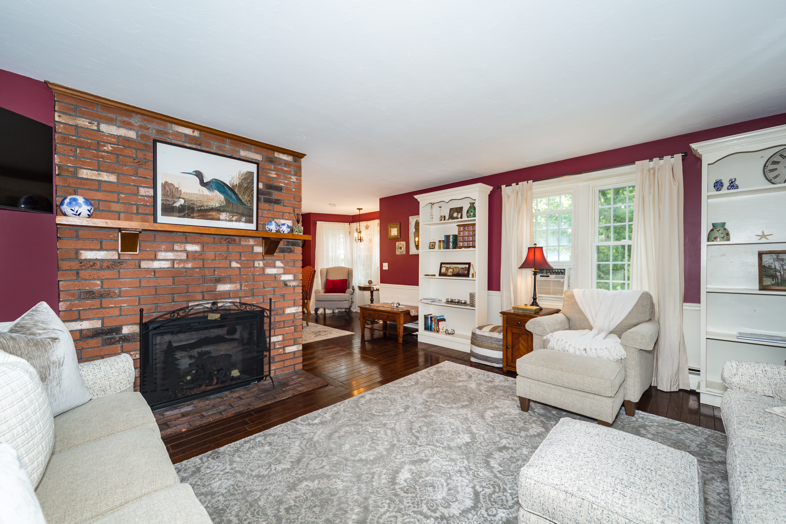 A warm and welcoming living room to make you feel at home.