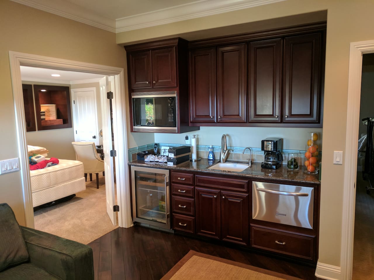 Kitchenette in bedroom four.