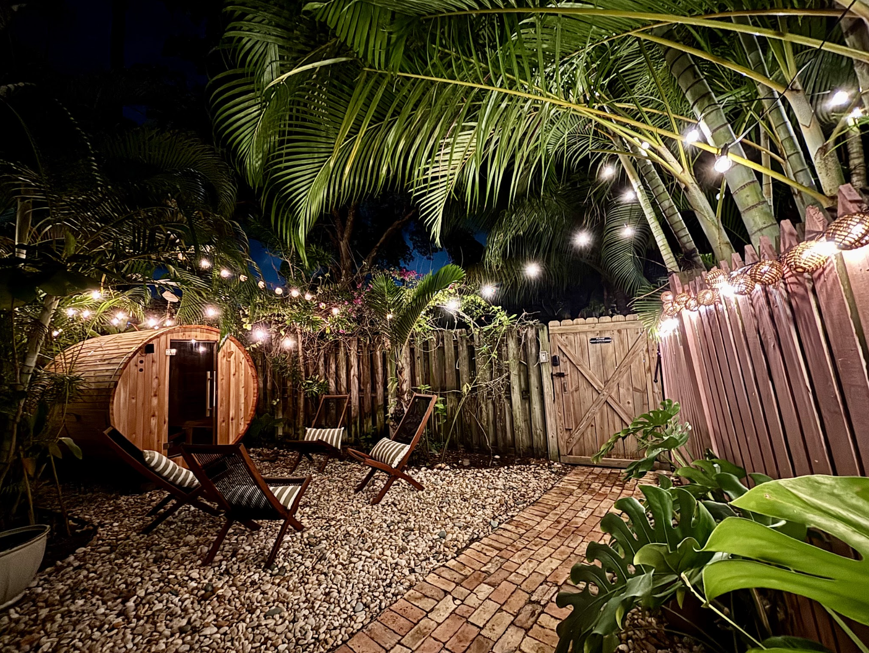 Enjoy the wellness area, including a new barrel sauna.