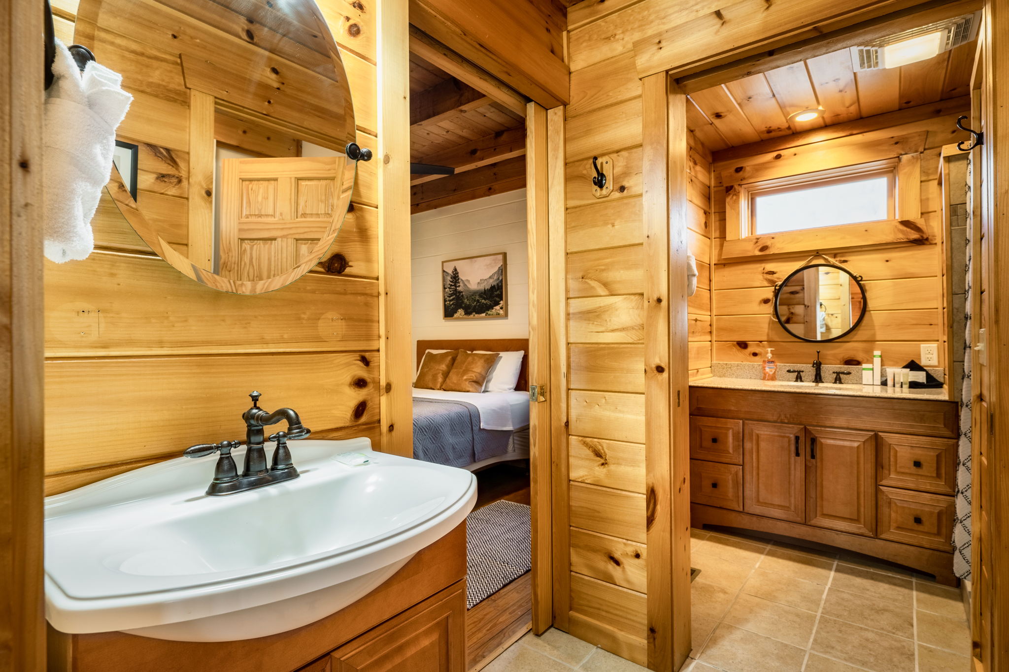 Indulge in luxury with our ensuite bathroom, offering convenience and privacy during your stay.