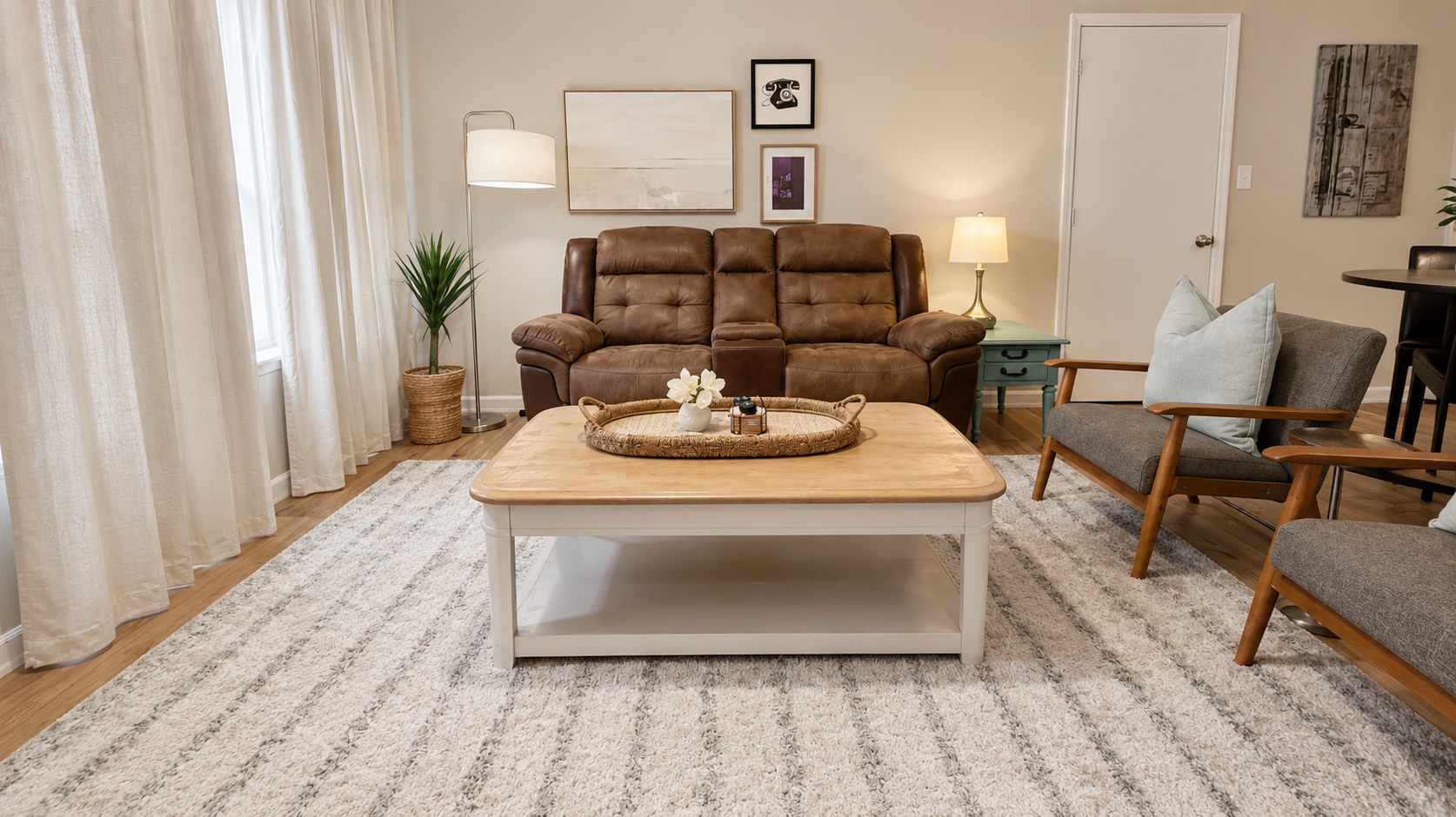 Enjoy the comfort of a stylish and spacious living area.