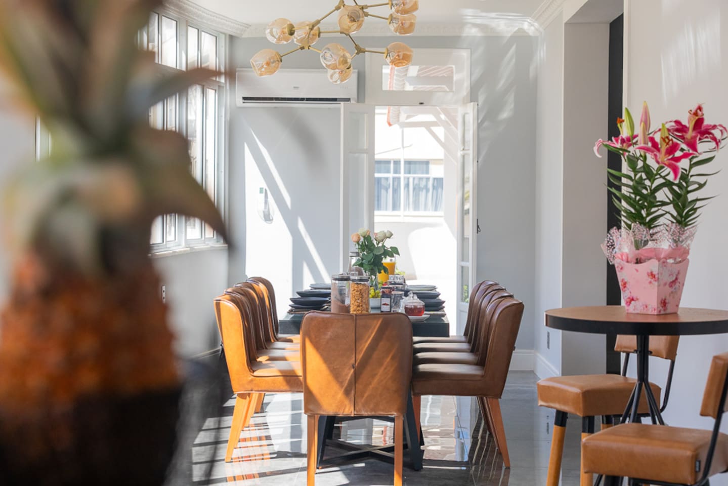 Beautiful area for brunch or dinner.  If you need a chef, daily cook, daily maid service, a driver, a tour guide, or other service personnel, we can arrange it all!