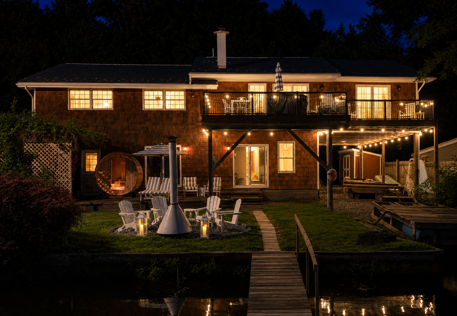 Evenings by the river are pure magic—twinkling café lights, glowing interiors, and peaceful waterfront reflections invite you to slow down and unwind.