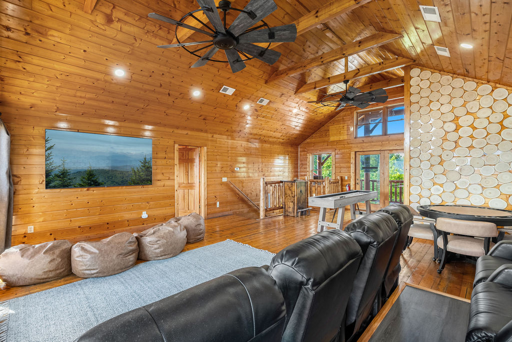 Kick back in plush theater seating and enjoy movie nights like never before in your private in-cabin cinema.