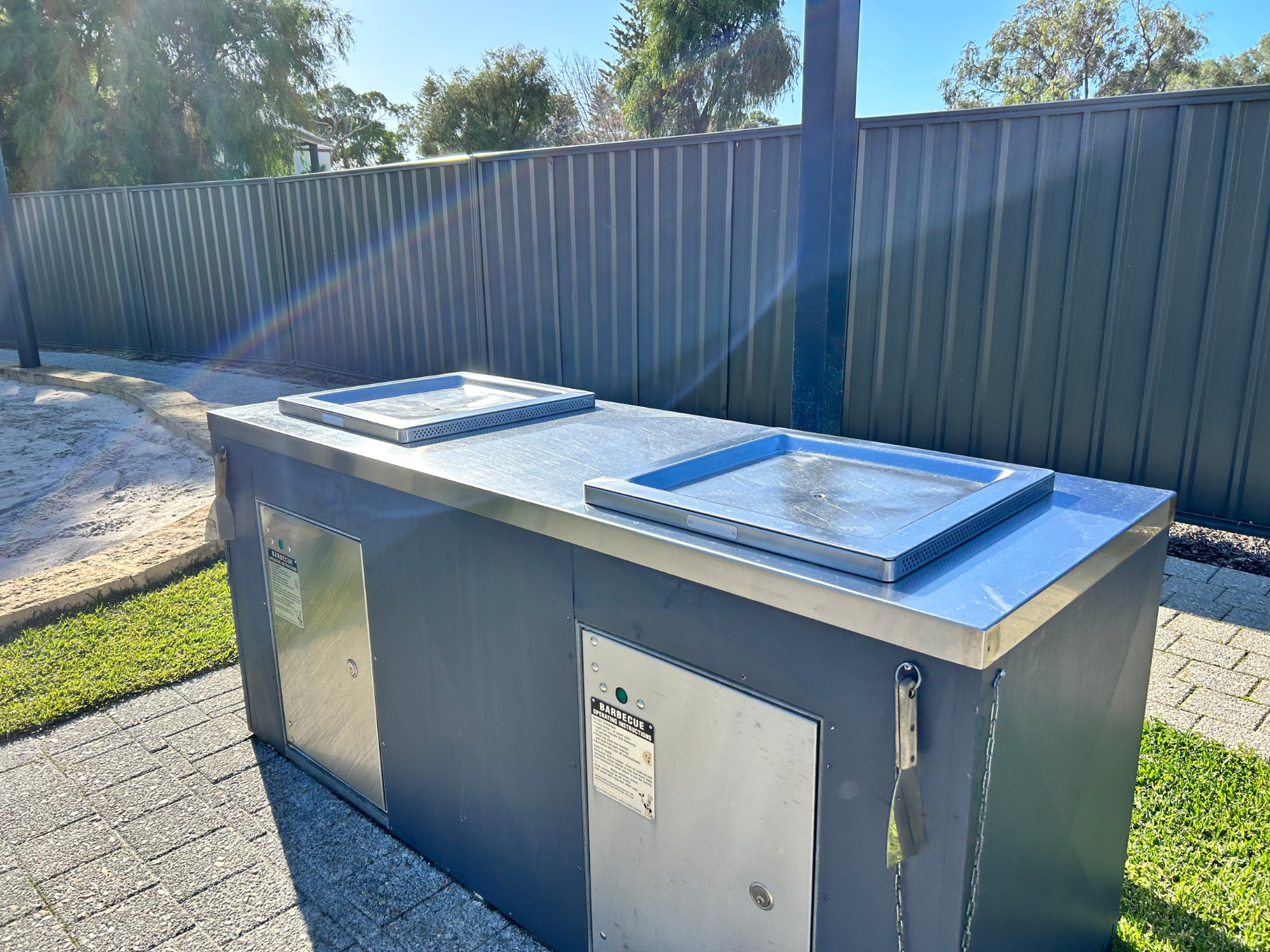 Common BBQ for use near the playgound