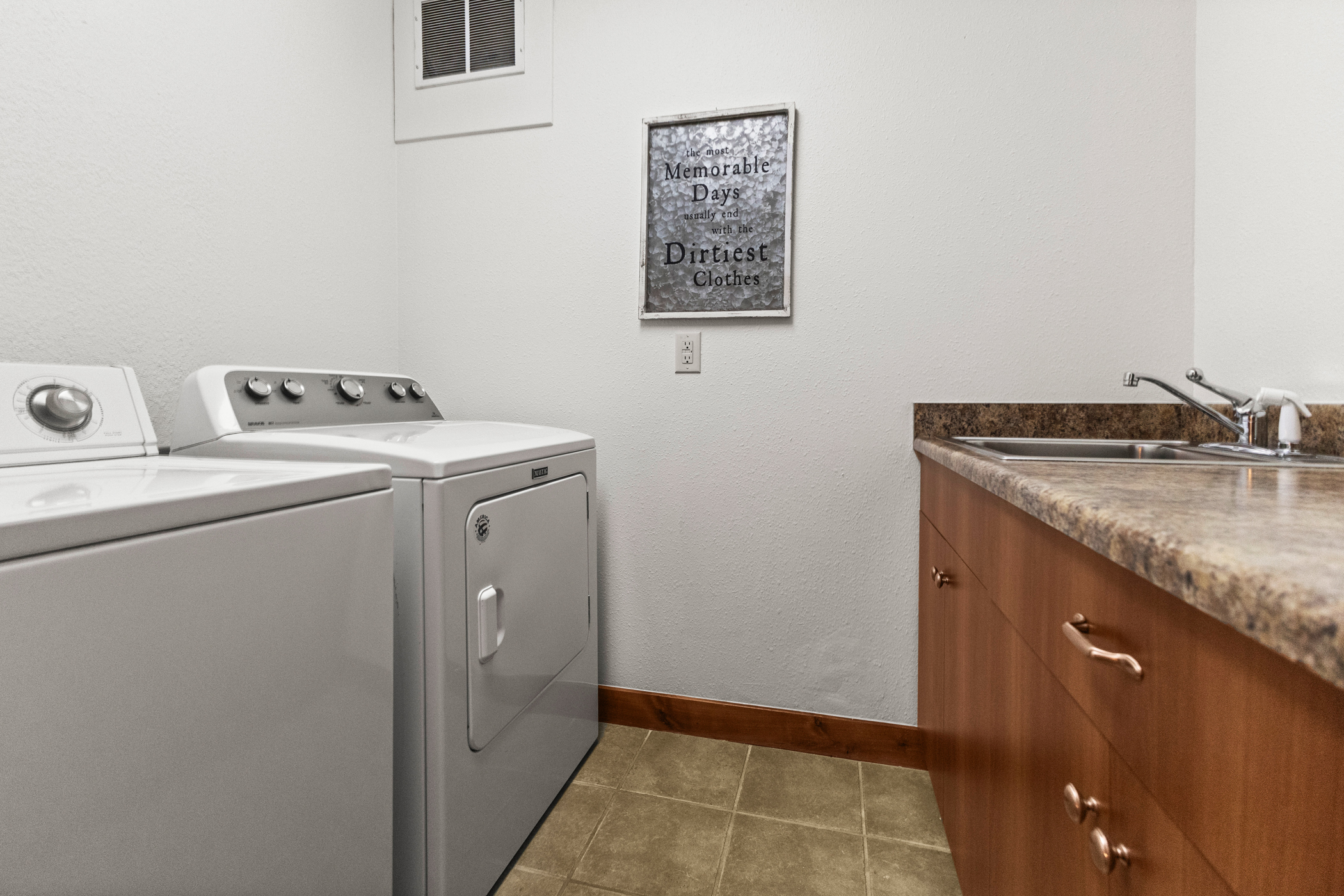 1st Level - Laundry Room with Sink