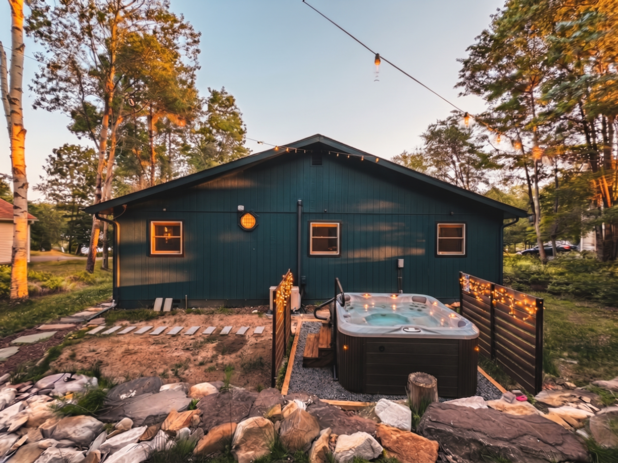 Your private hot tub relaxation begins here