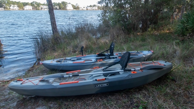 2 fishing kayaks to explore Eastern Lake or kayak to the beach! 
