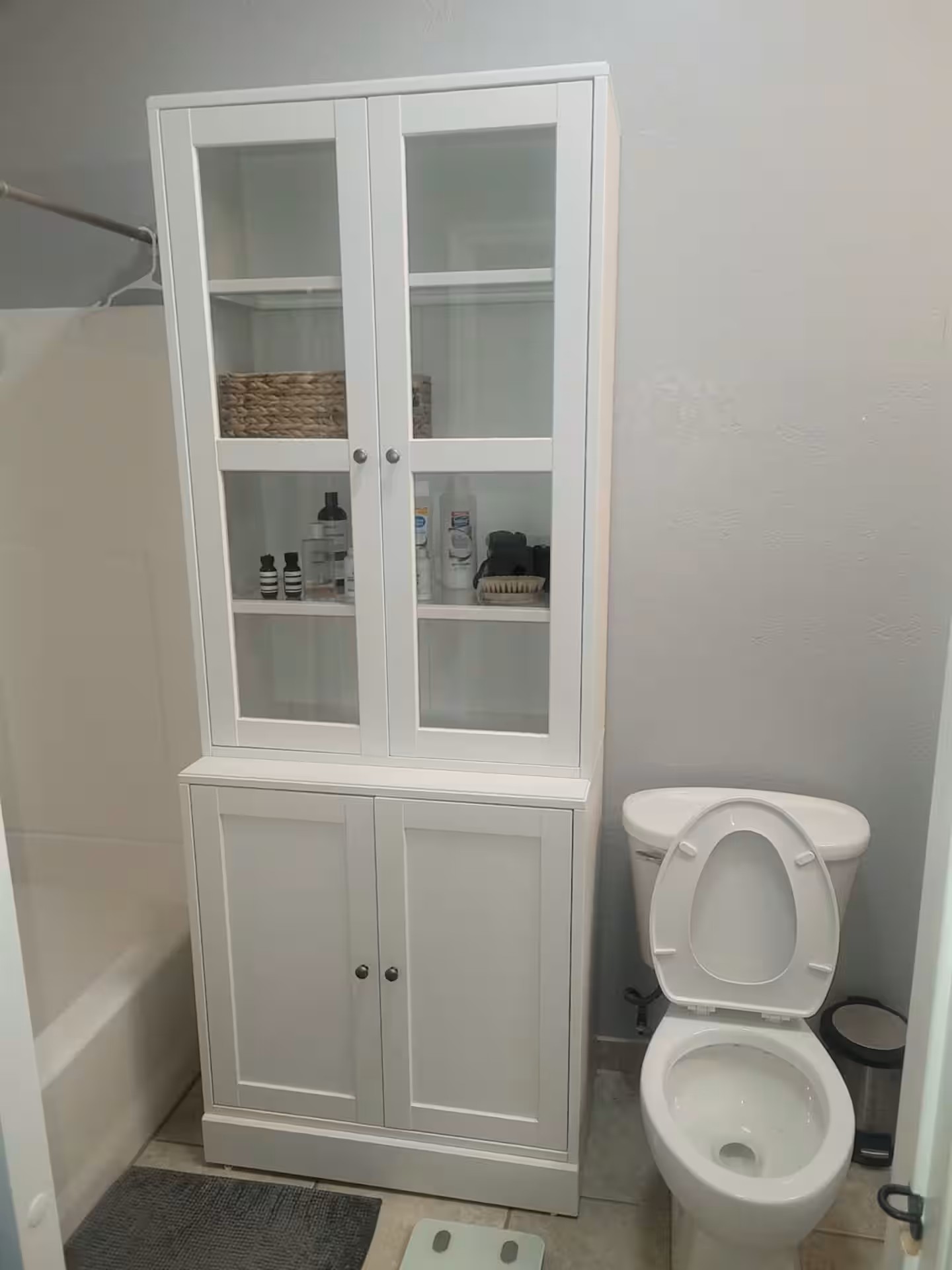 Master bedroom storage cabinet