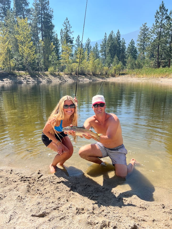 Caught on property.  Fishing is catch and release with barbless hook.