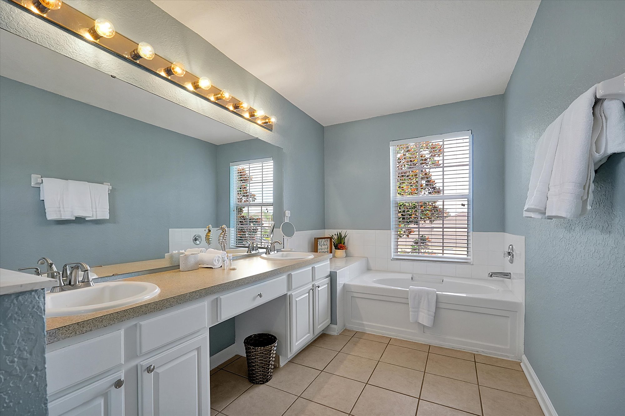 Master Bath with Tub and Shower