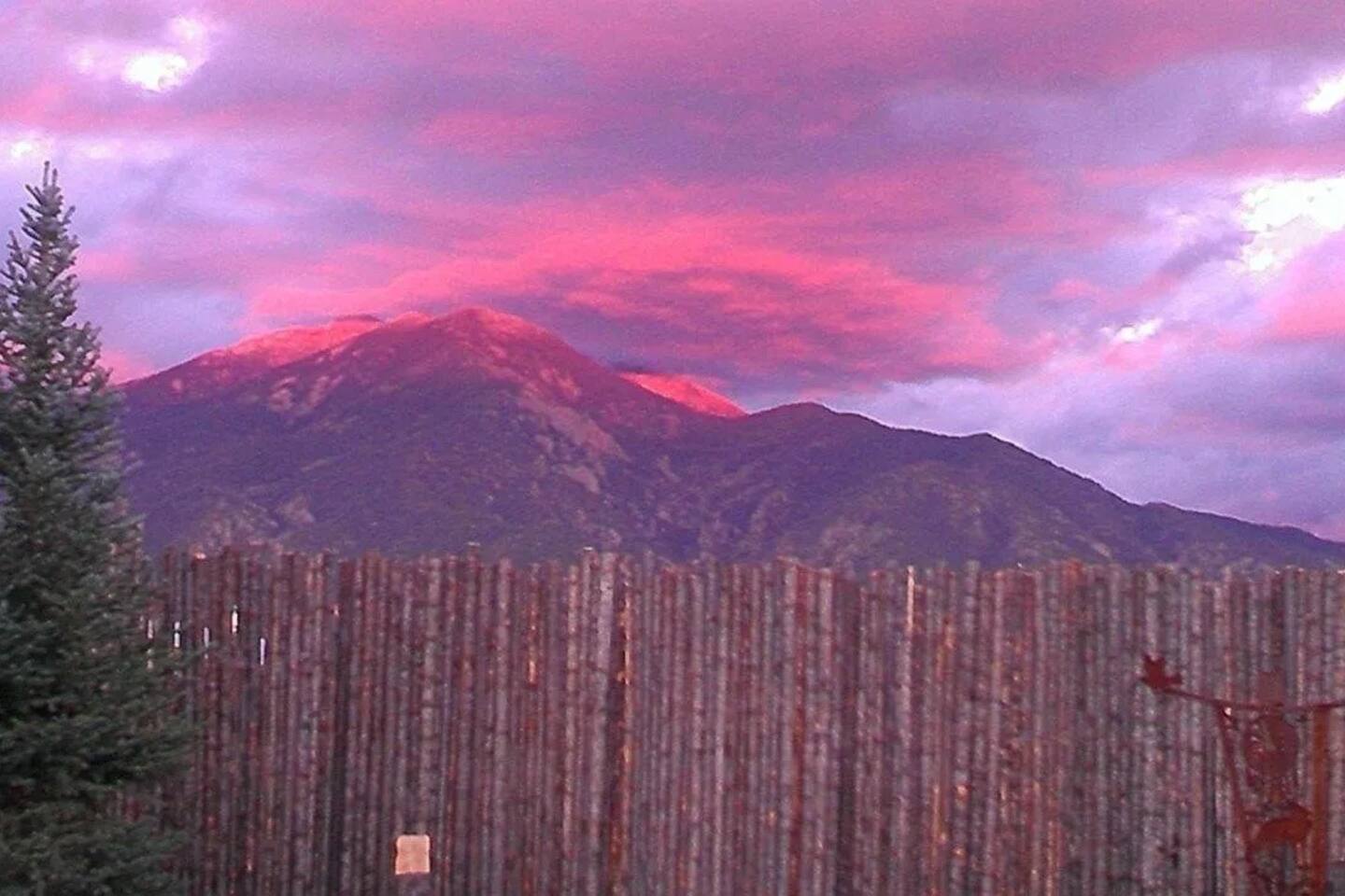 More reverse sunsets and mountain views