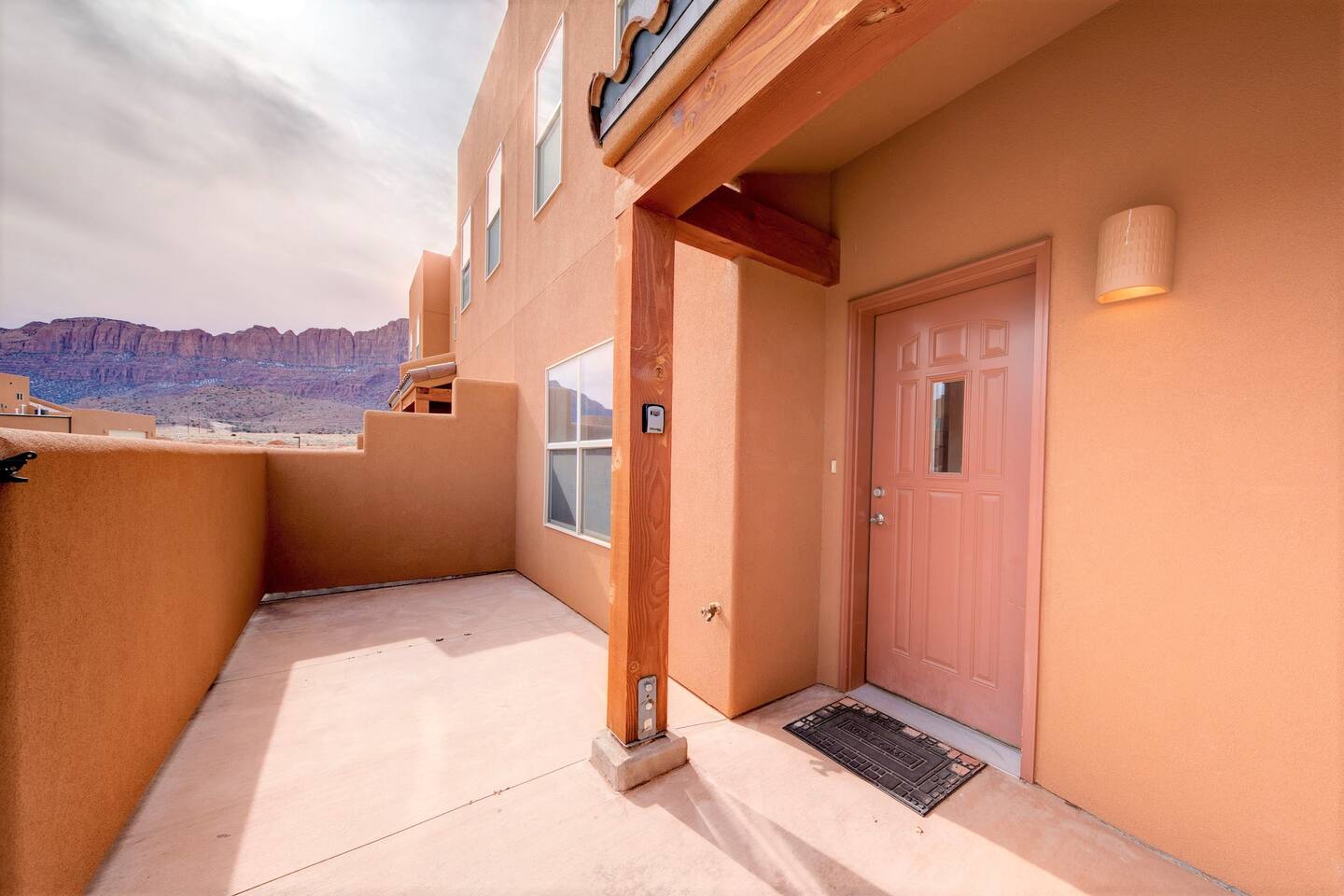 Front entrance and small patio