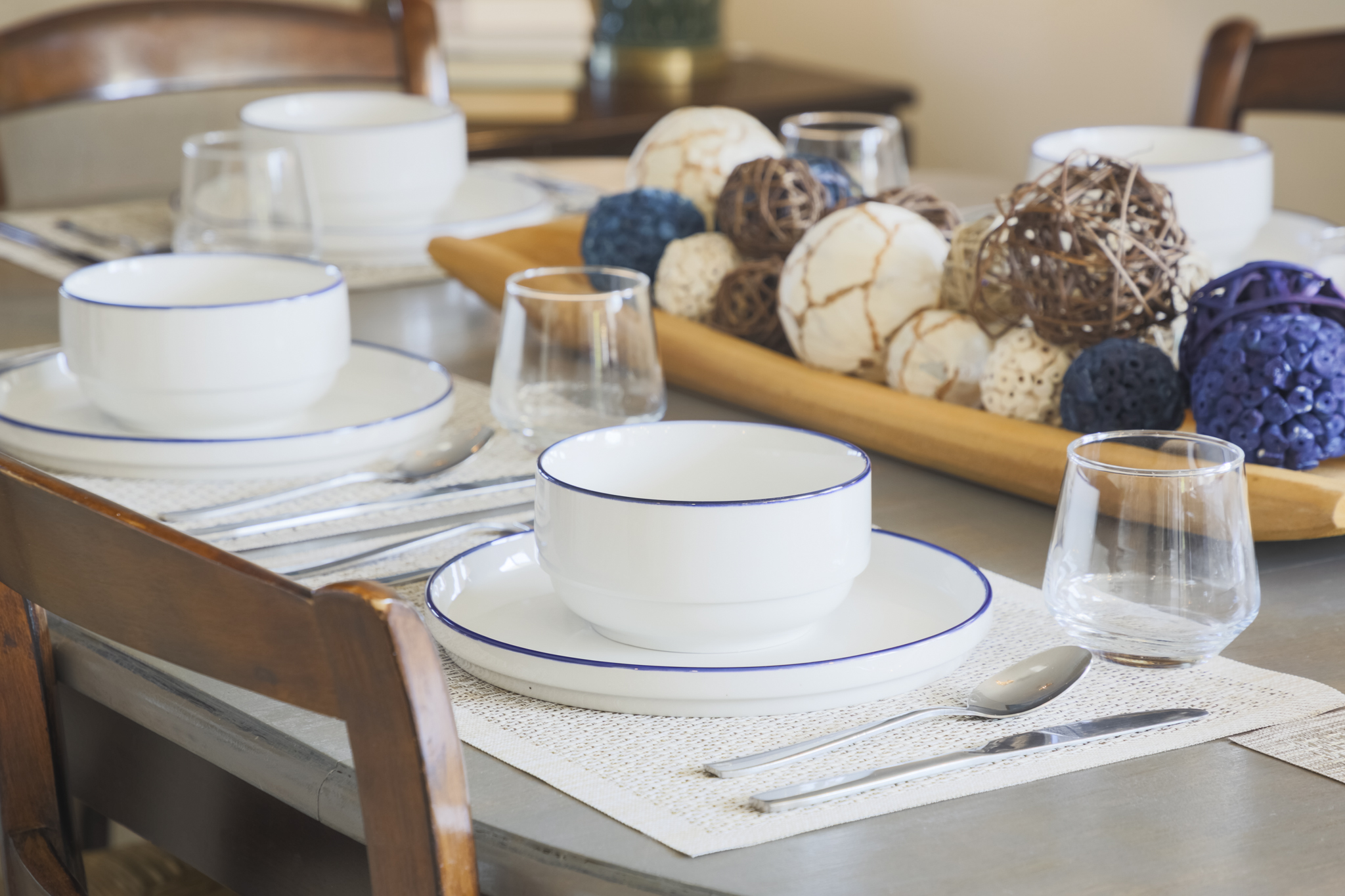 Beautifully set for a cozy meal — everything you need for dining in style.