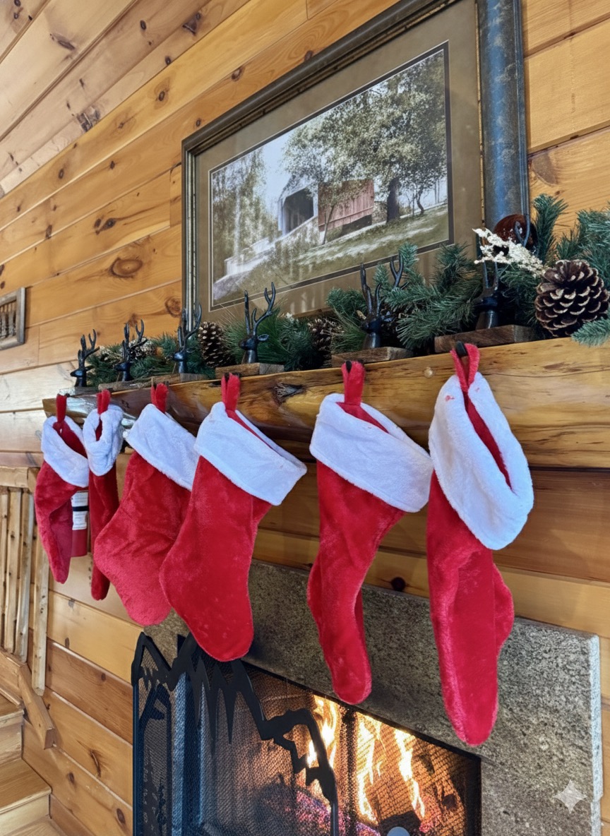Christmas at the cabin is our favorite time of year!