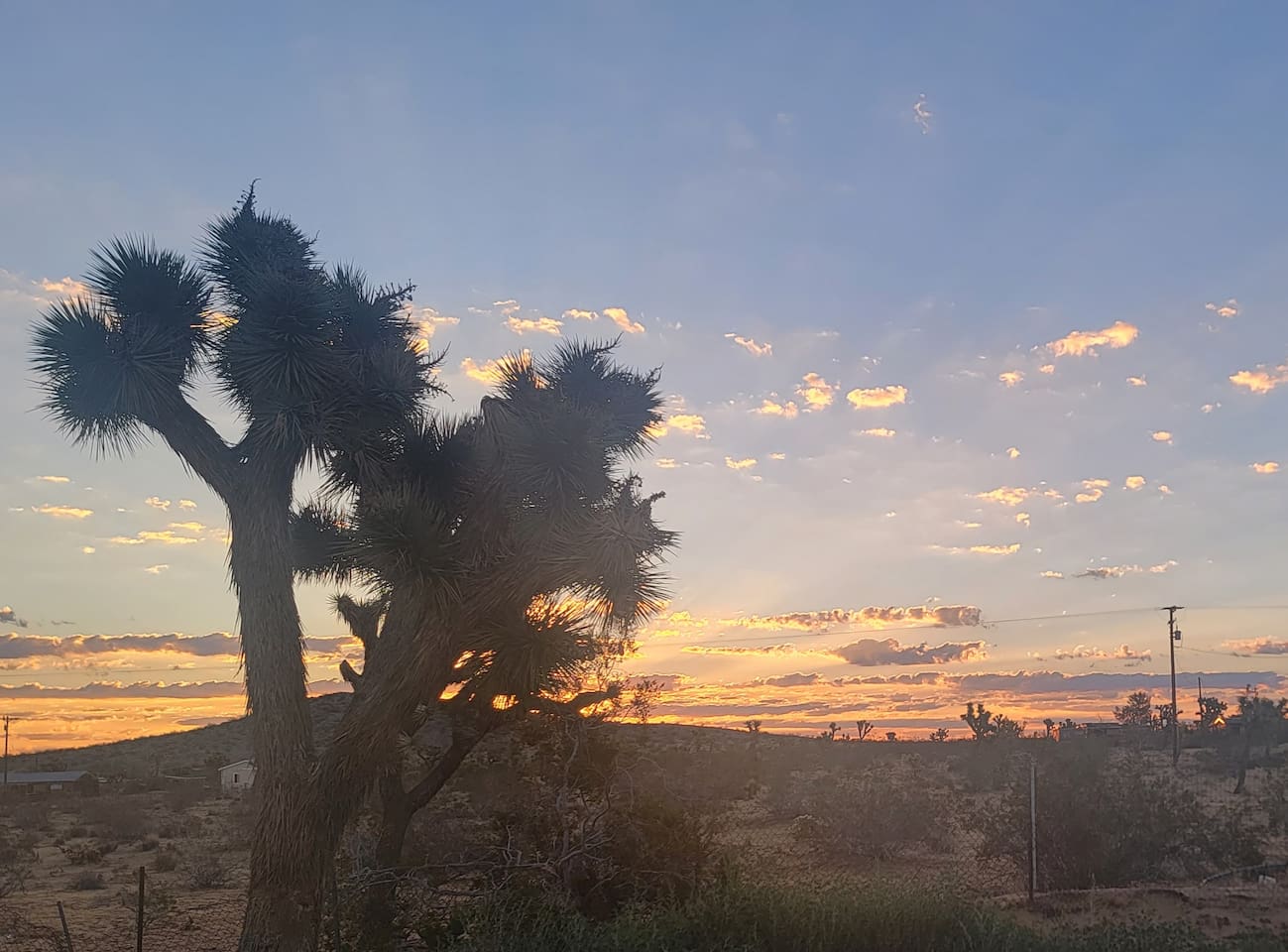 Sunrise over little mountain