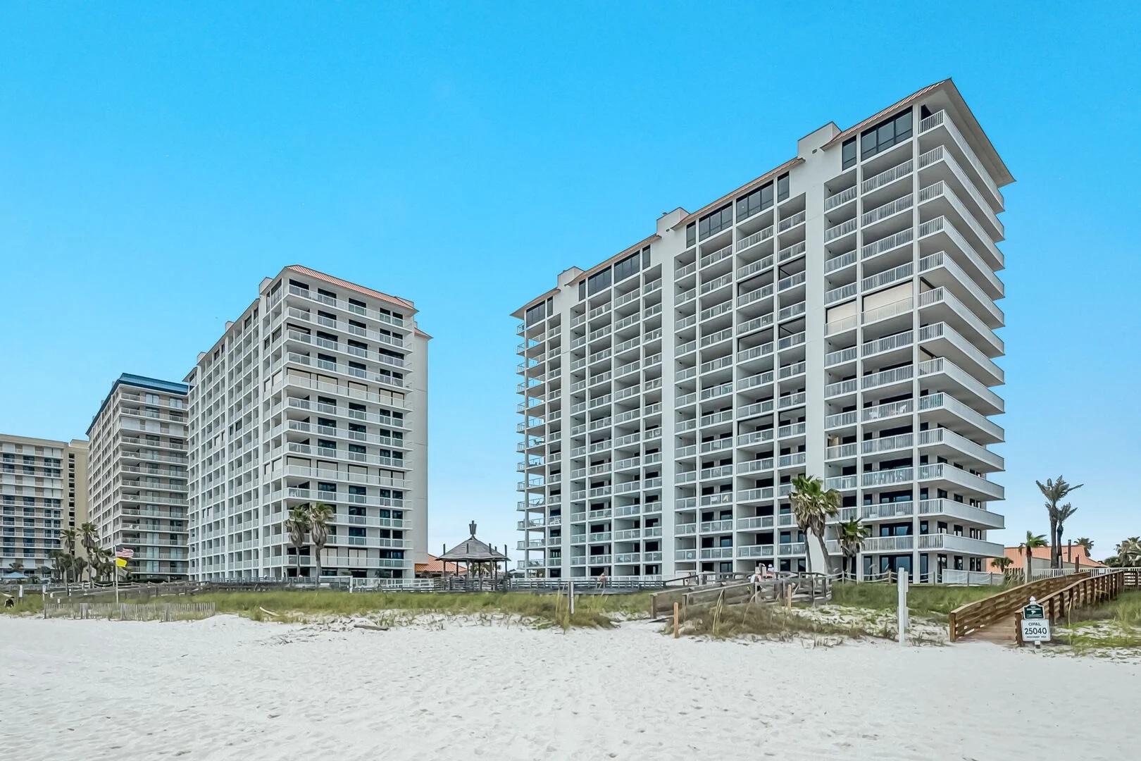 Summer House on Romar Beach - Building A on the Right and Building B is on the Left.  This unit 706A is in Building A.