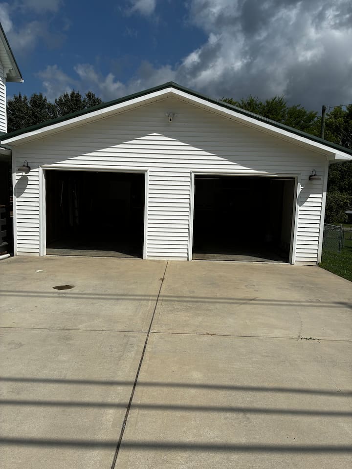 Garage 22 ft deep x 22 ft wide