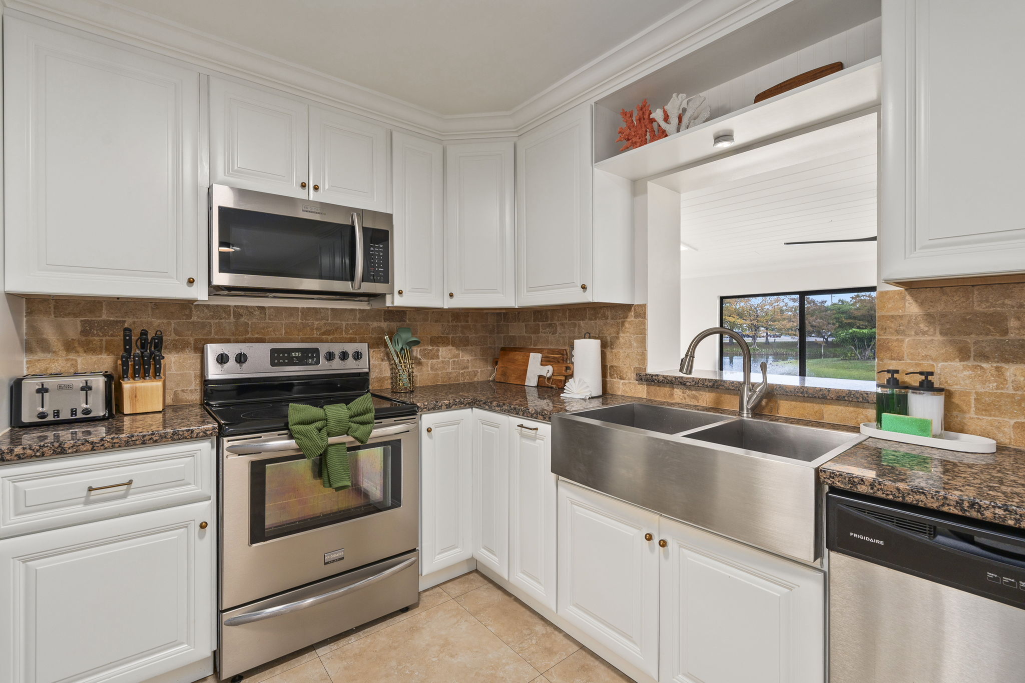 Kitchen fully stocked