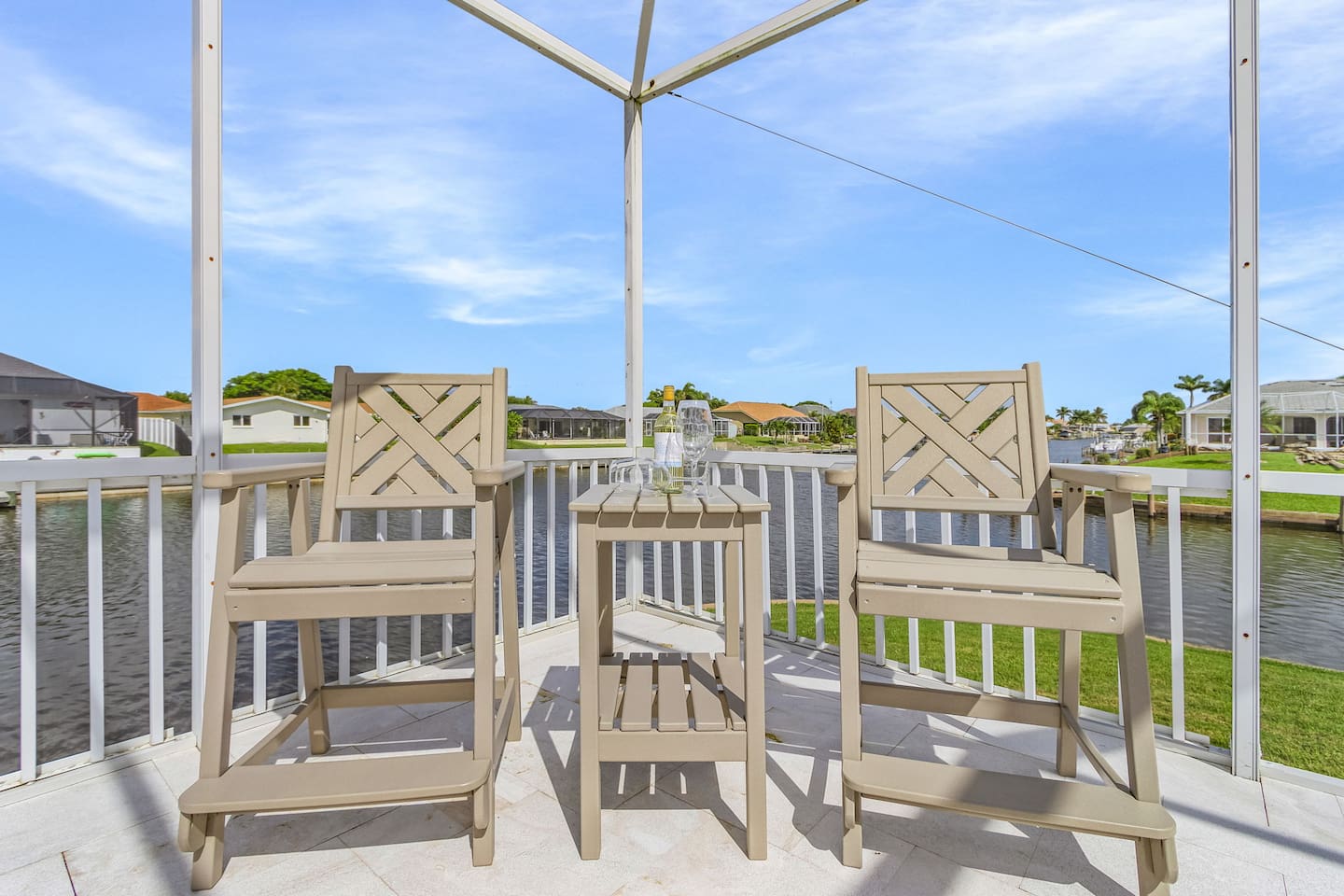 Enjoy a cocktail as you take in the vibrant sunset and mesmerizing water views!