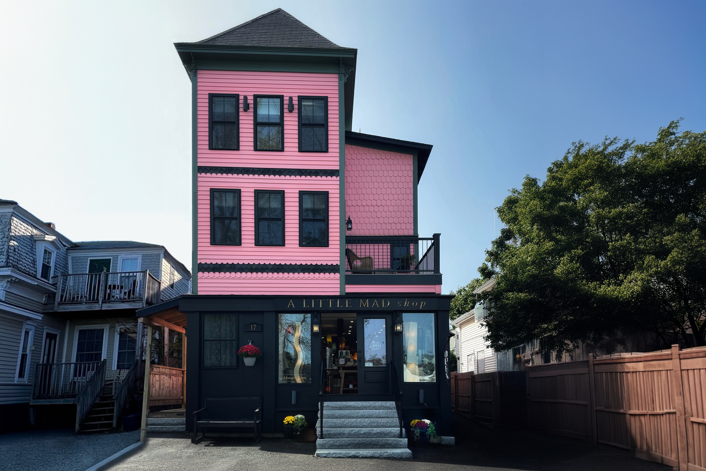 The Iconic A Little Mad Shop - A Little Mad Stay is located at the rear of the building to the right