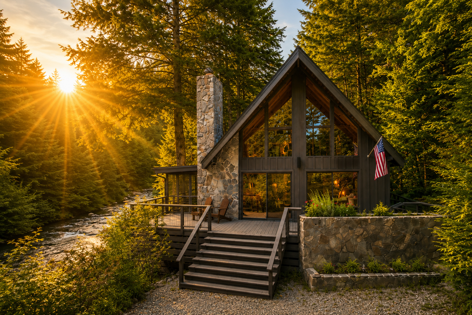 River Front | Fishing | Private | A- FRAME| Porch 2