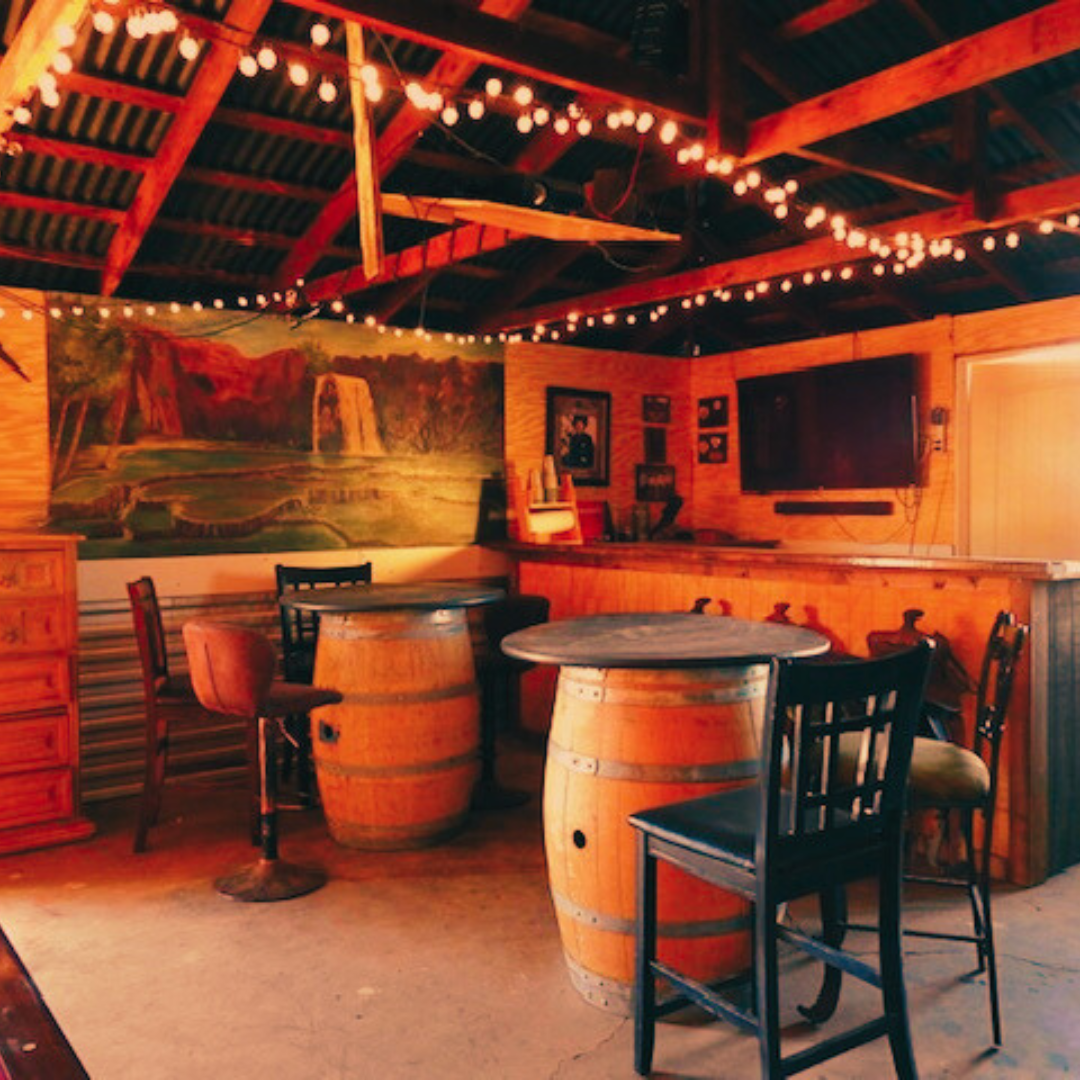 Round up your posse and share a cup of cheer at the Saloon