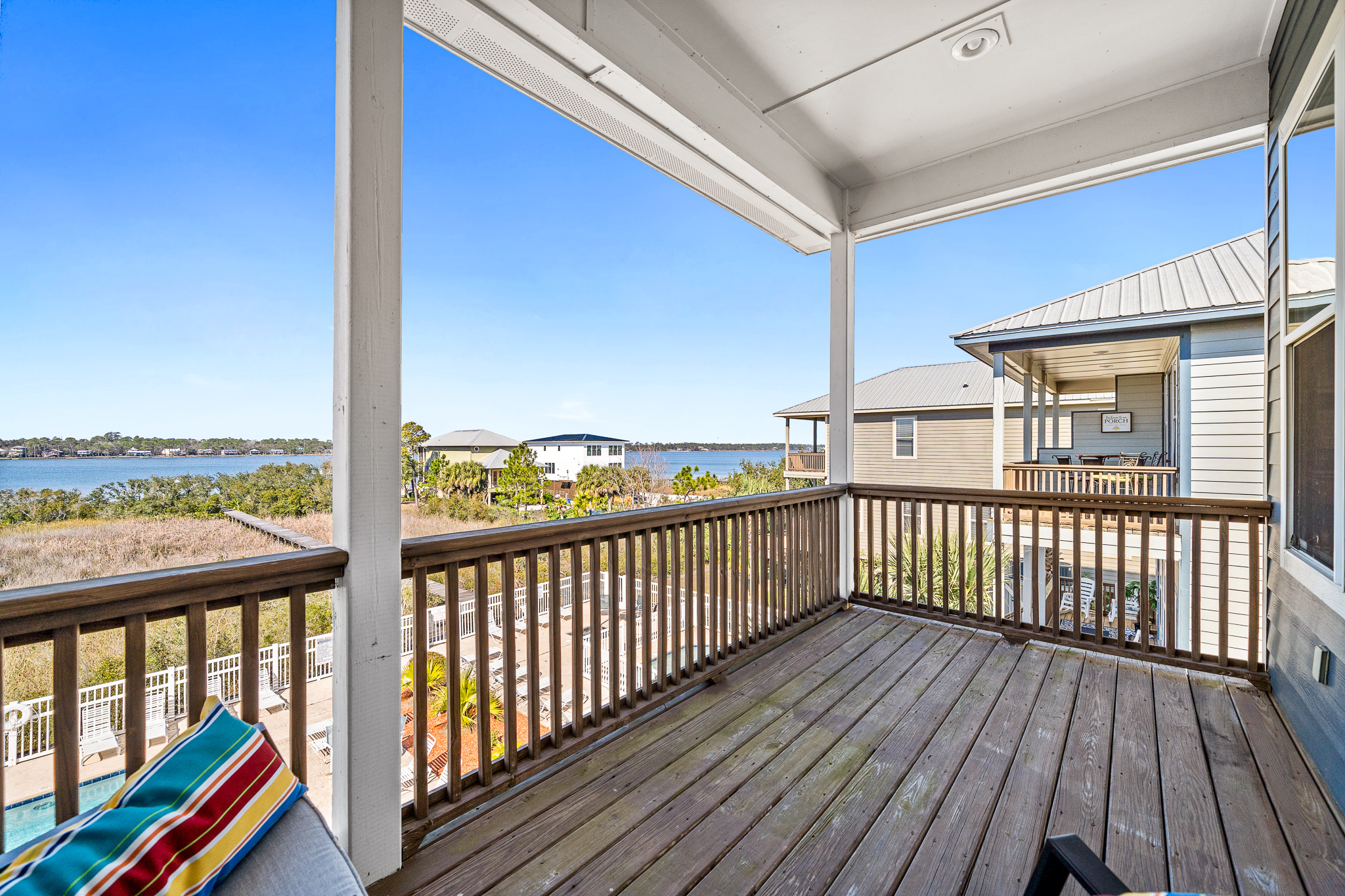 View off deck off Lagoon-side bedroom