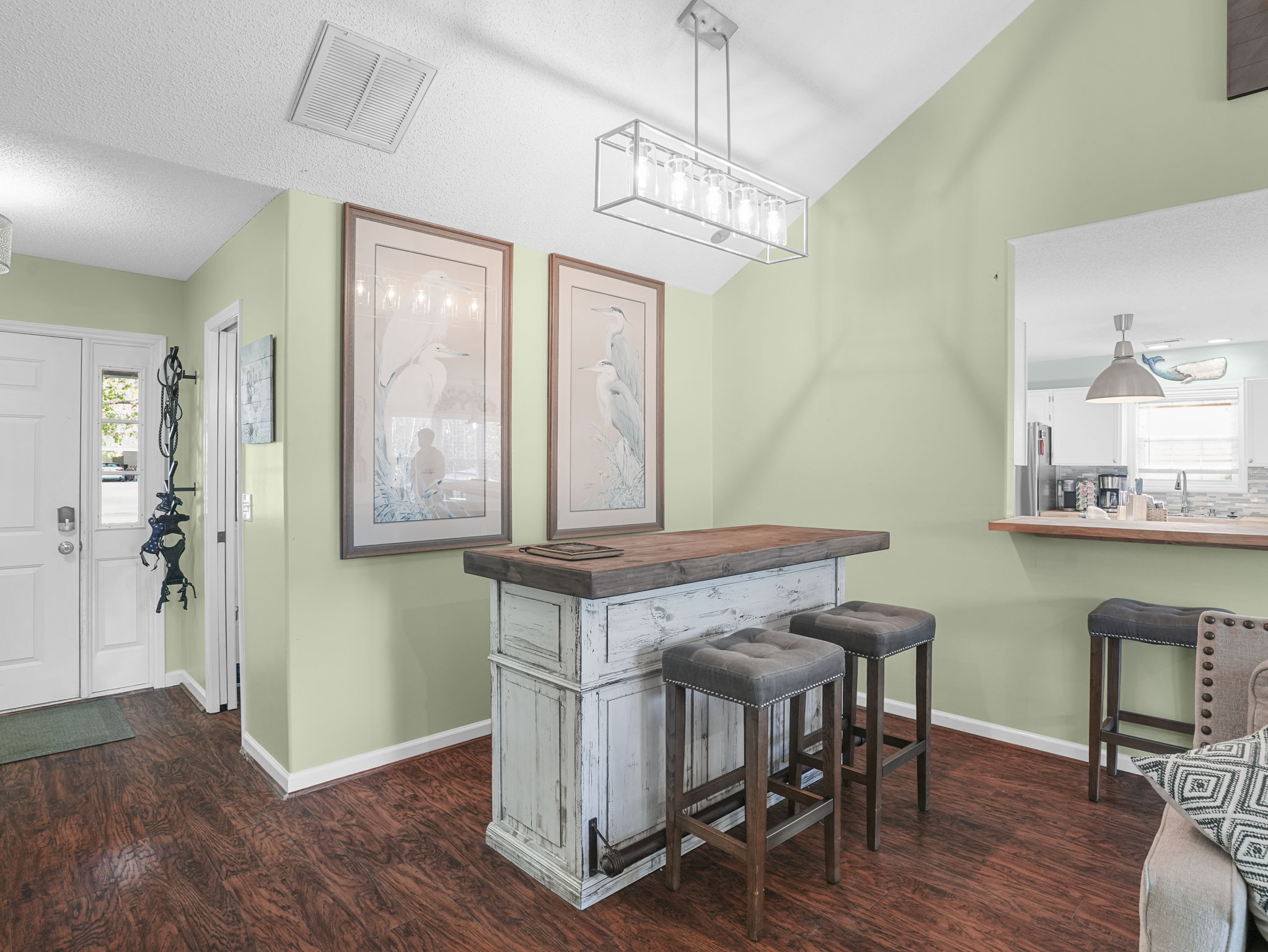 Great Room, Small Bar, Front Entry